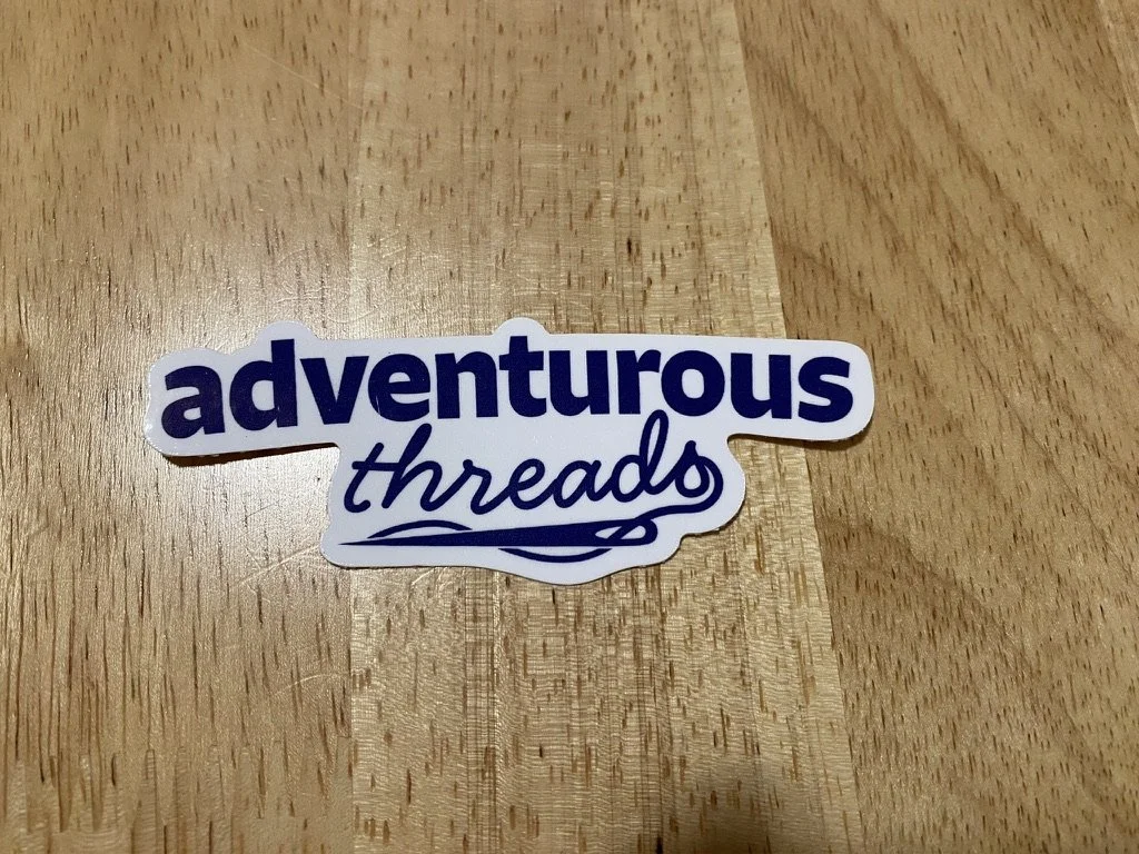 Adventurous Threads Horizontal  2.5" Logo Sticker