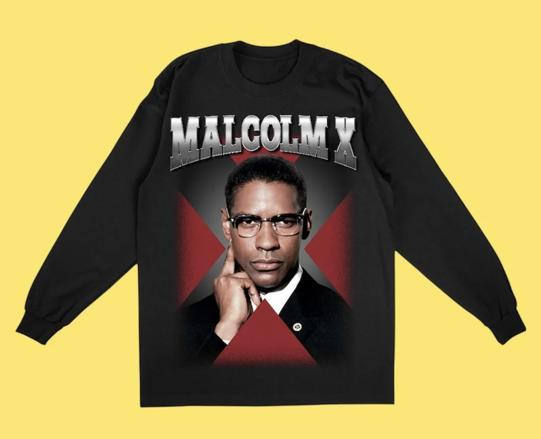 ""MALCOLM X 1992 " LONG SLEEVE TEE