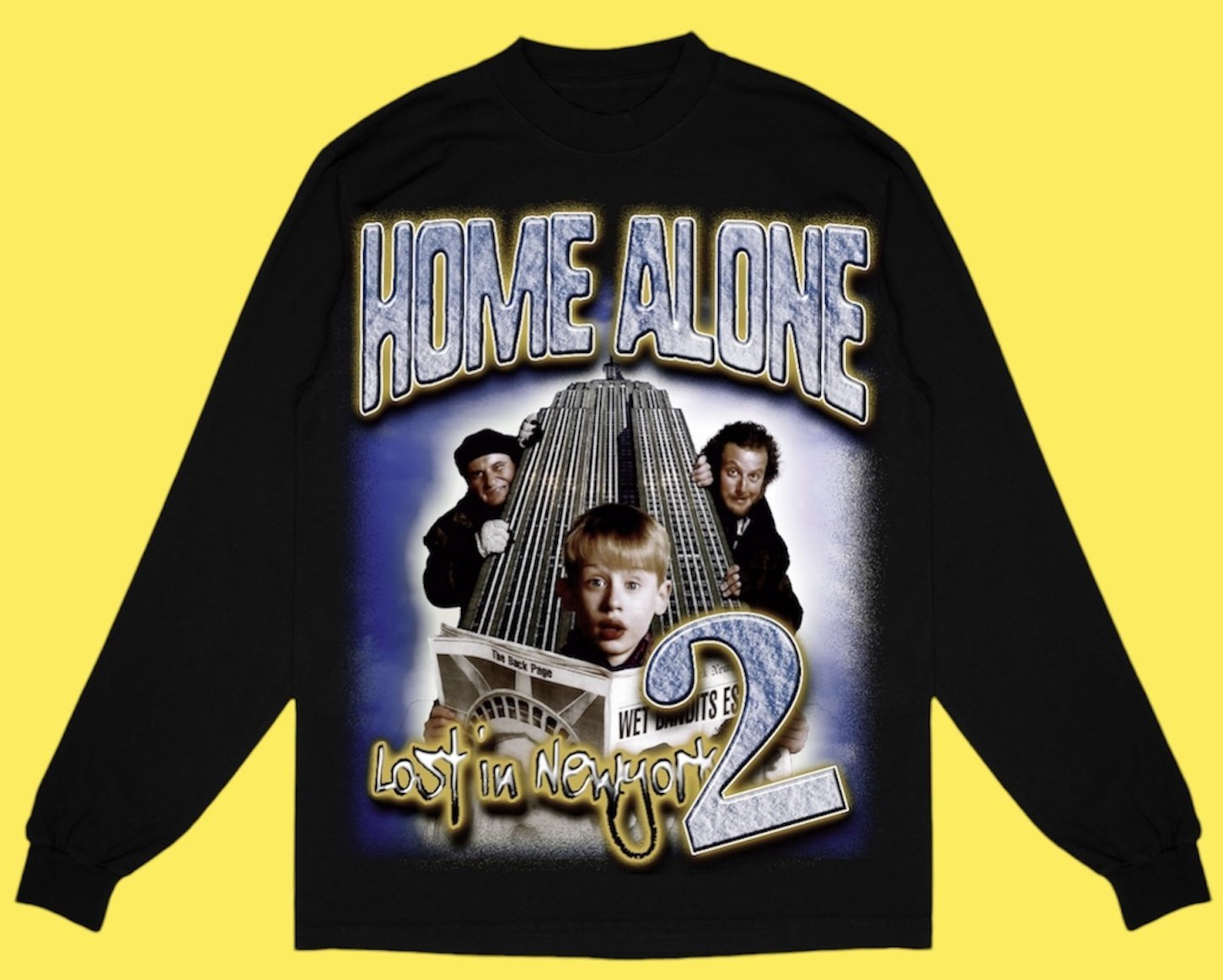 "HOME ALONE 2 1992 " LONG SLEEVE TEE