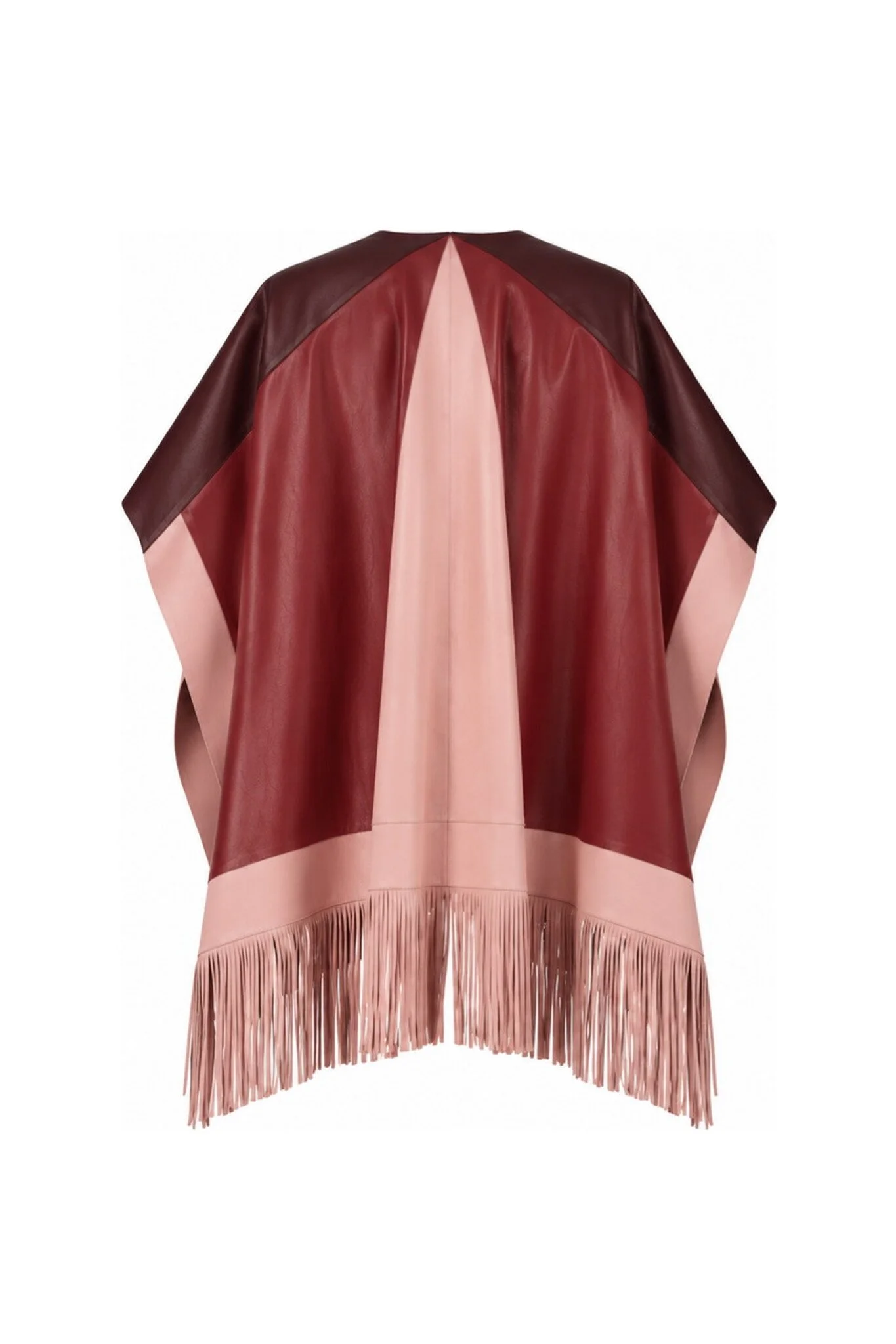 Poncho_With_Fringes_Wine_Burnt_Red_Light_Pink_Ghost_Back (1).jpg