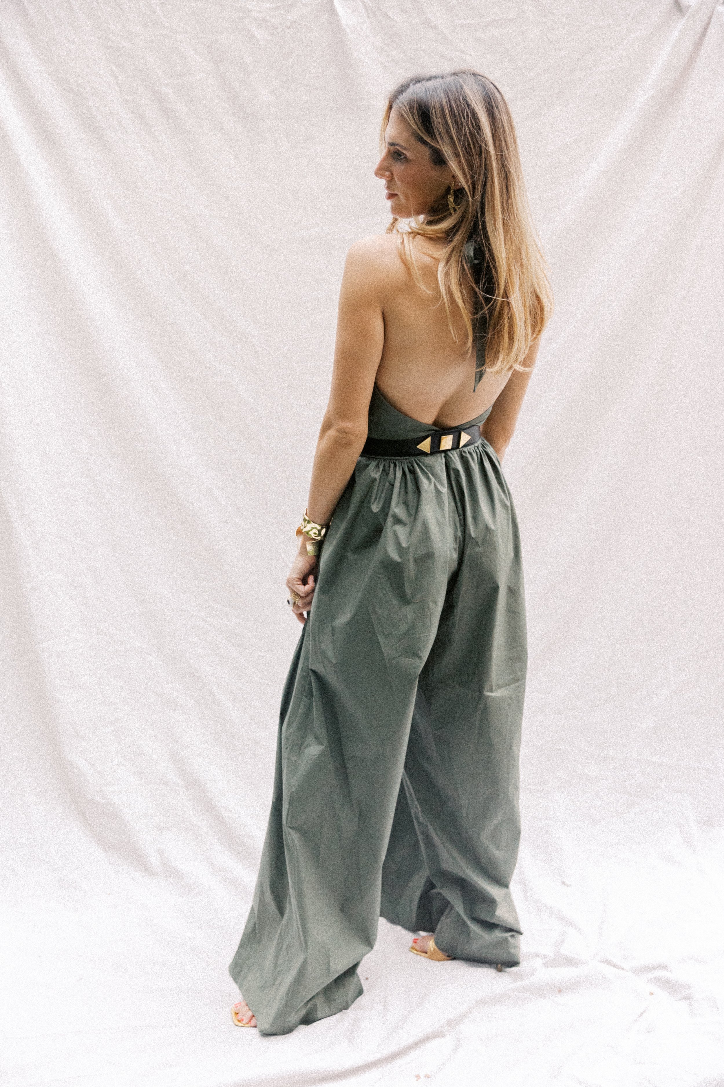 Eterna Backless Jumpsuit