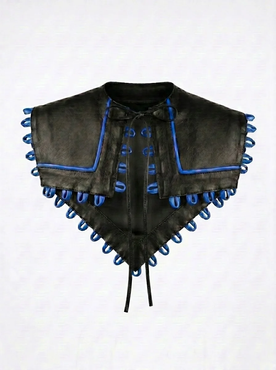 Blue and black leather collar.png