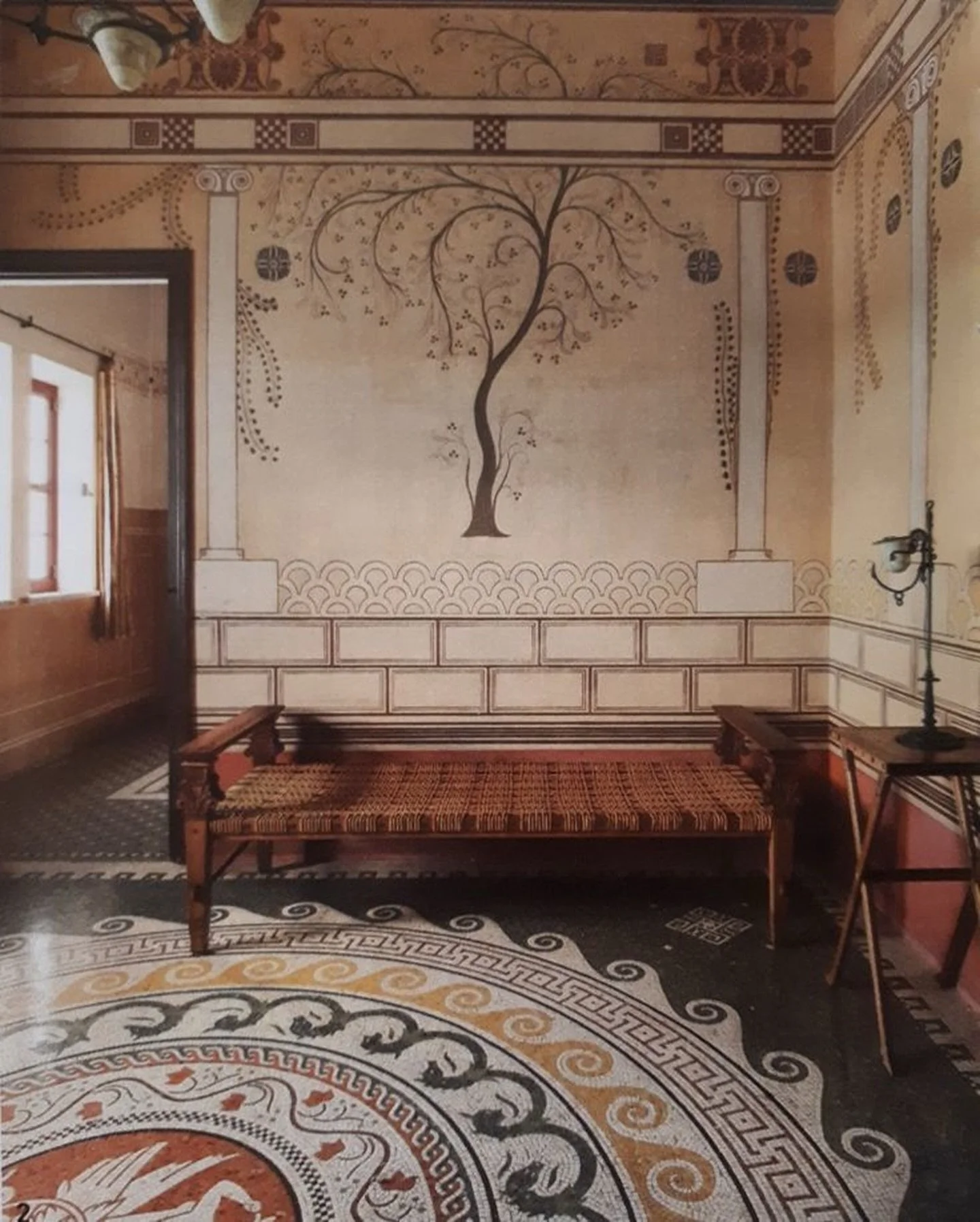 Shapes and colors made to layer.  Villa Kerylos, built in 1900 by Th&eacute;odore Reinach.