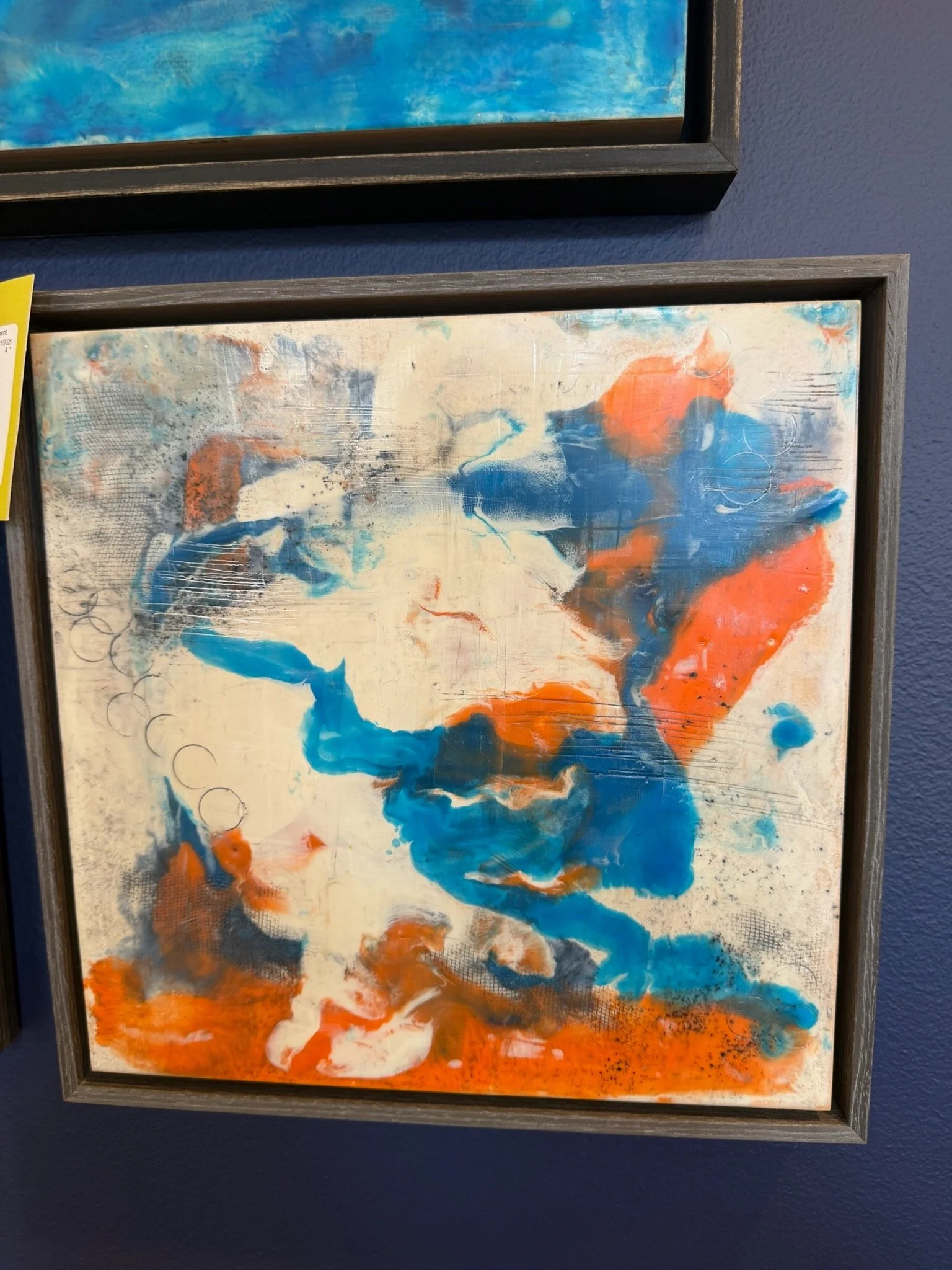 21.5" x21.5" original modern acrylic painting