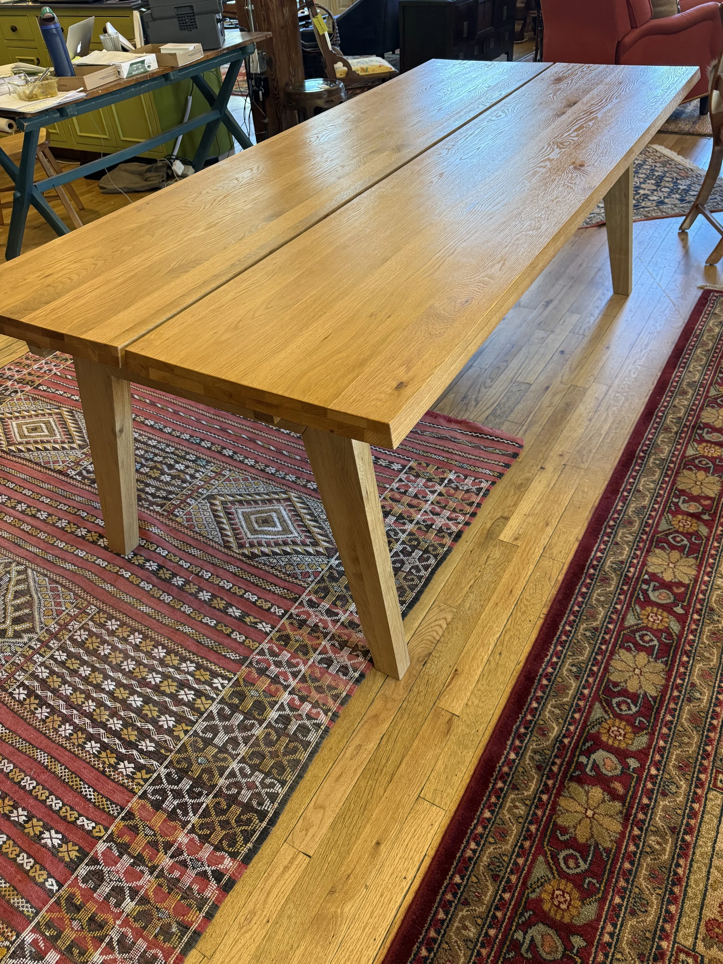 Dining Table - Solid OAk table from Article , 86" extendable to 125" with leaves on either end