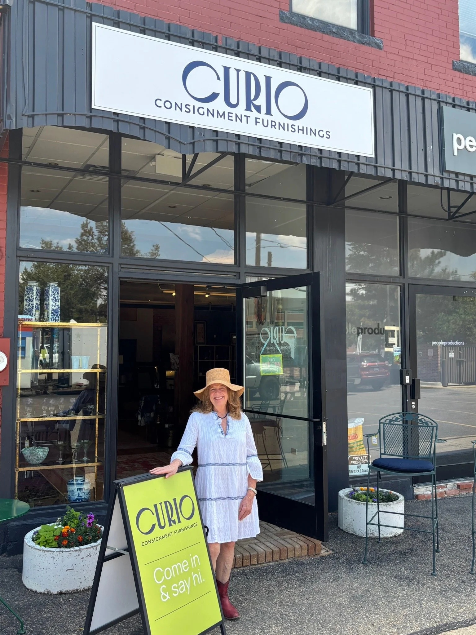 Jane O'Herron, owner of Curio Consignment and Furniture Store in Boulder, CO