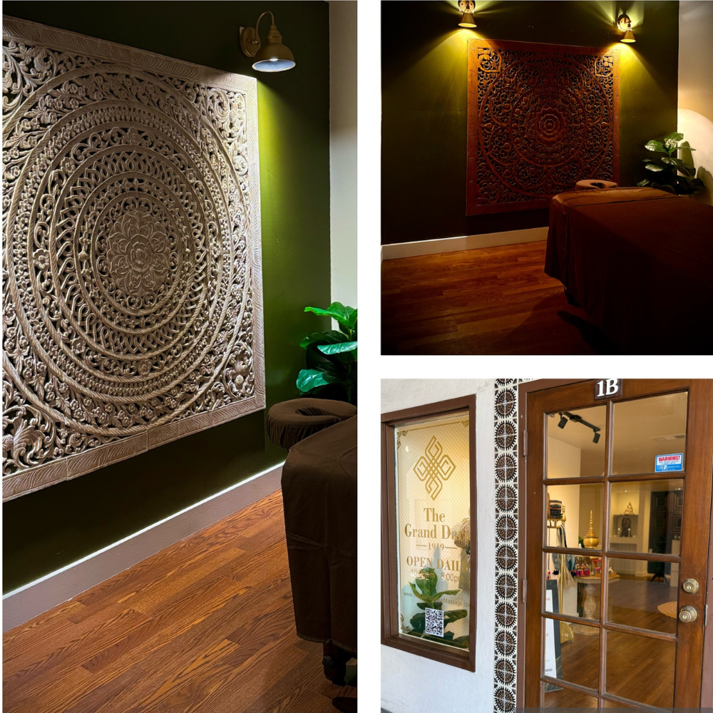 Step inside The Grand Dara Thai Massage in San Diego and experience a harmonious blend of traditional Thai design and modern comfort. Our welcoming spa offers authentic Thai massage services in a serene and peaceful environment, perfect for relaxatio