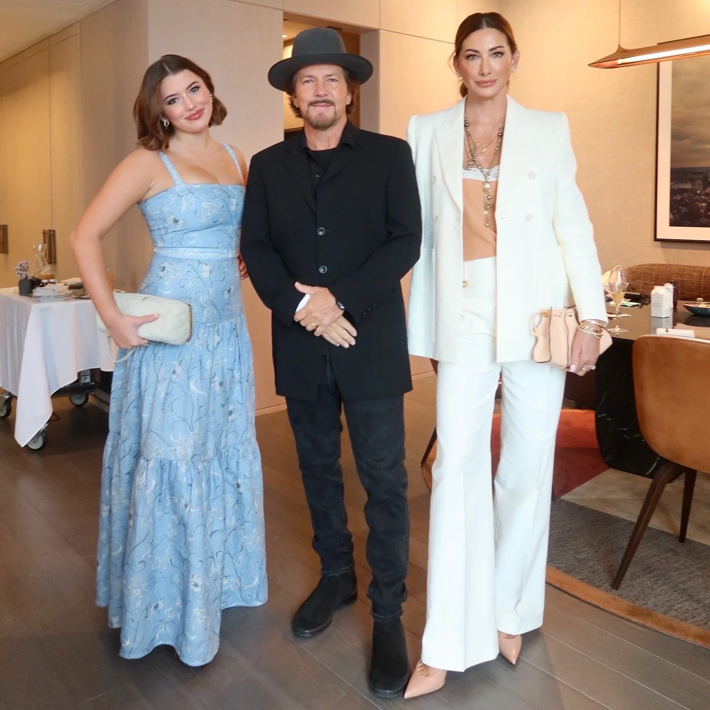 Eddie, Jill, and Harper Vedder