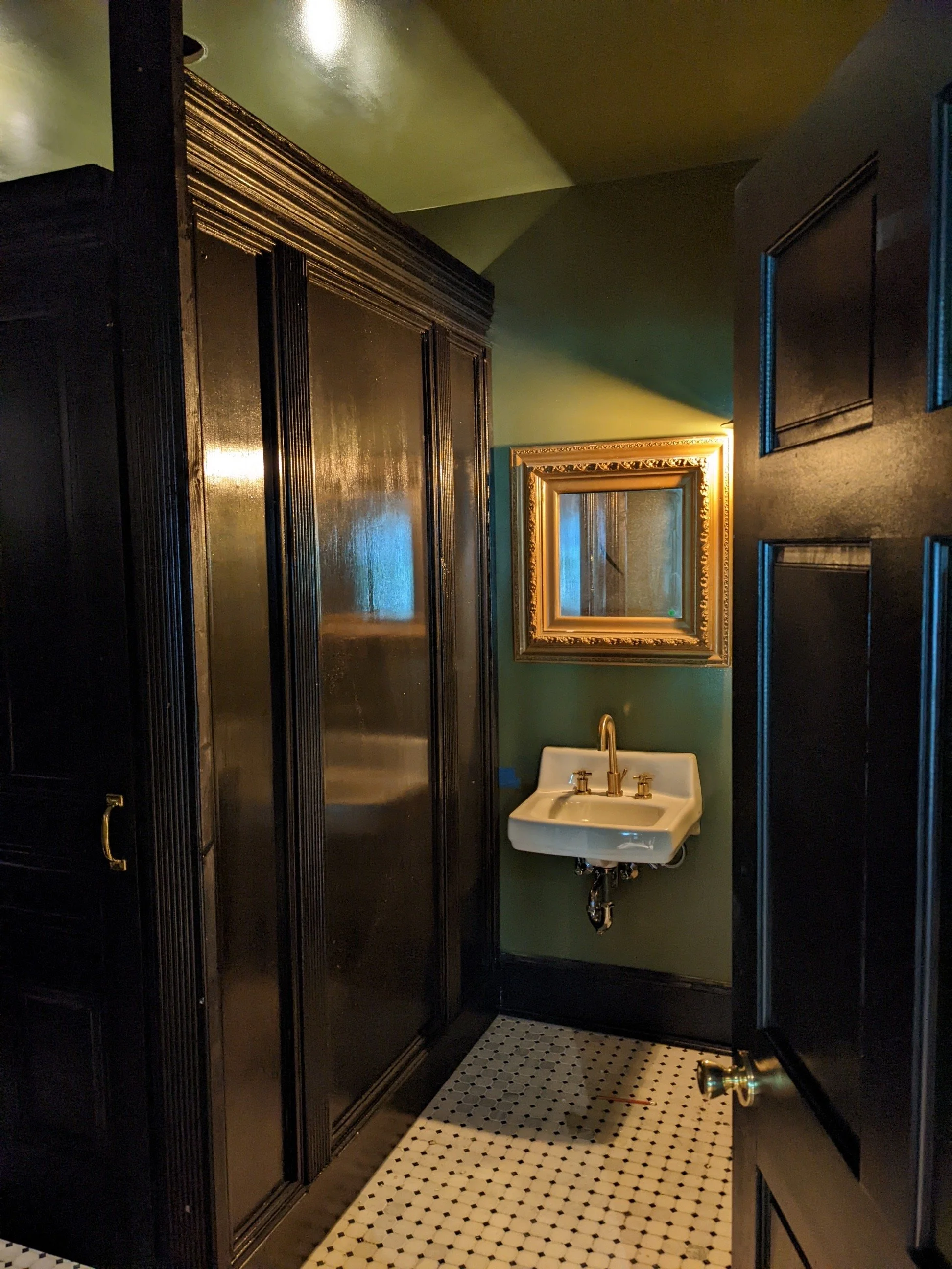 Defiance Hall Interior restroom