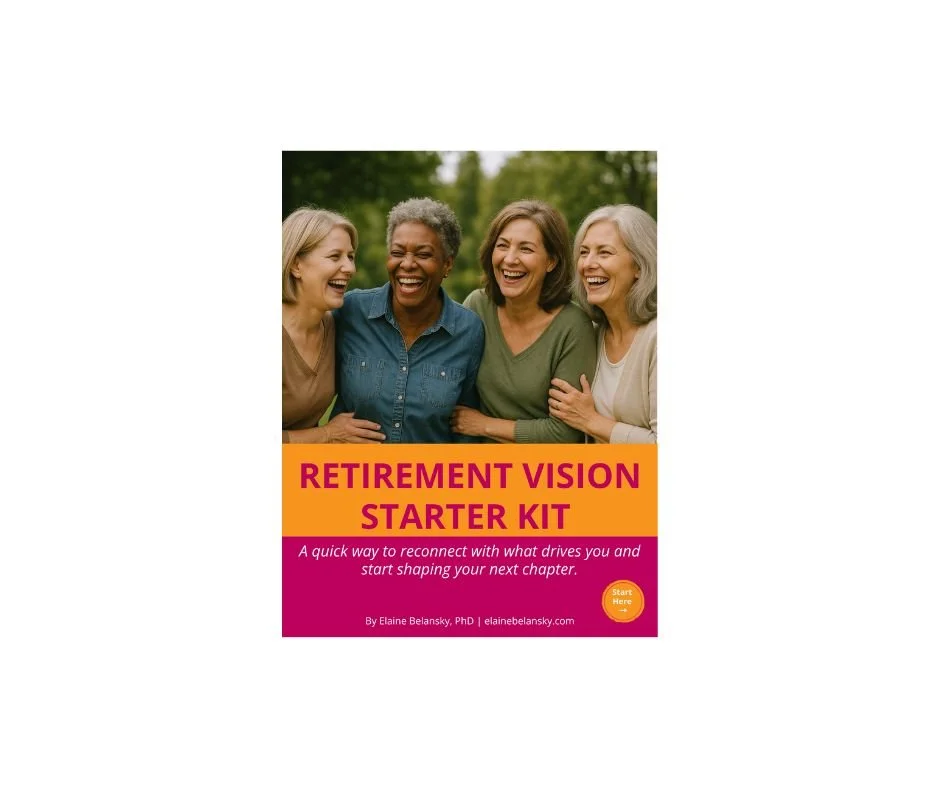 Image of four women in their 60s laughing