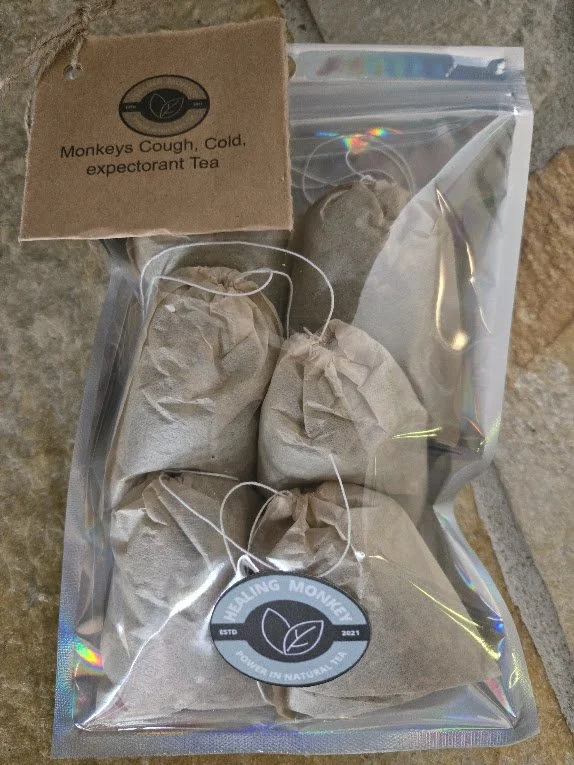 Healing Monkeys Cough, Cold and expectorant tea.