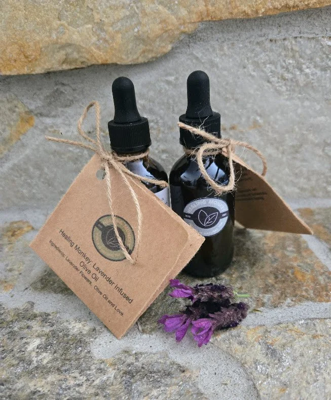Healing Monkeys Infused Lavender Olive Oil