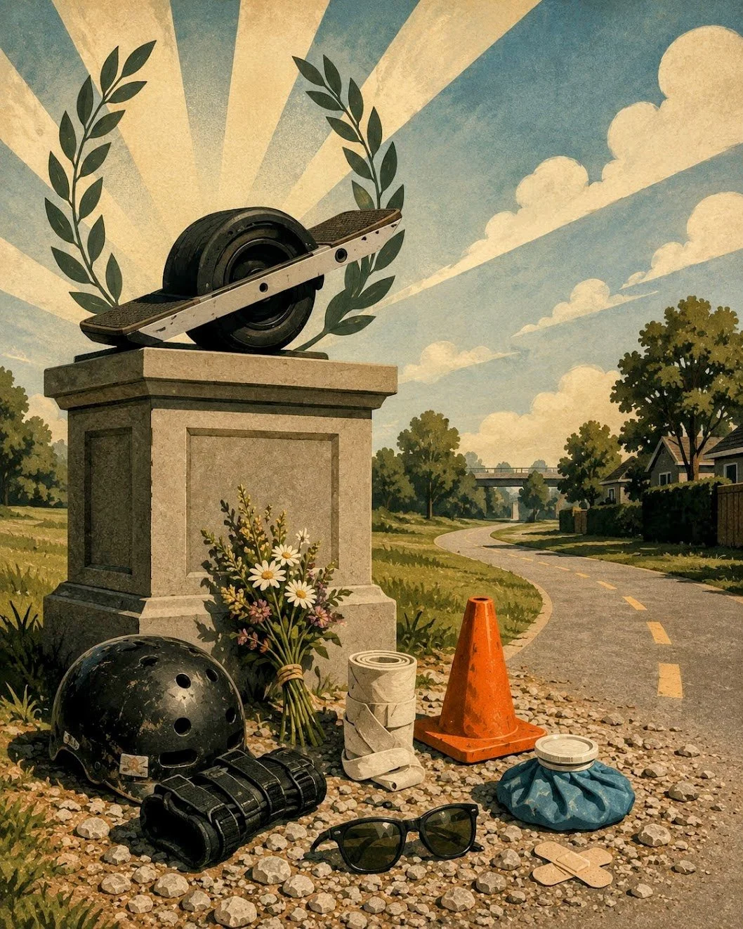 Memorial Ride: Remembering the Fallen Ankles and Bruised Egos