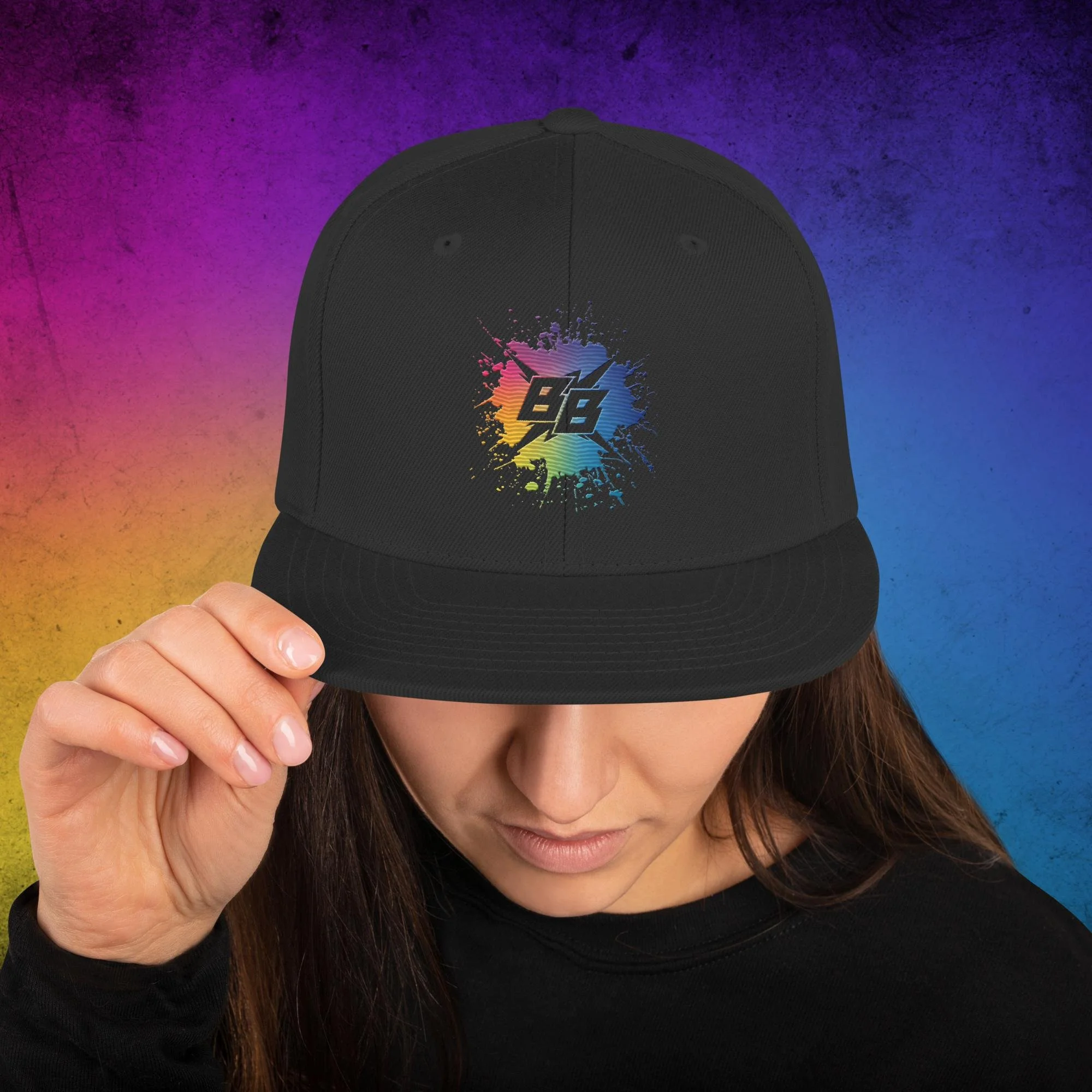 BB rainbow logo hat