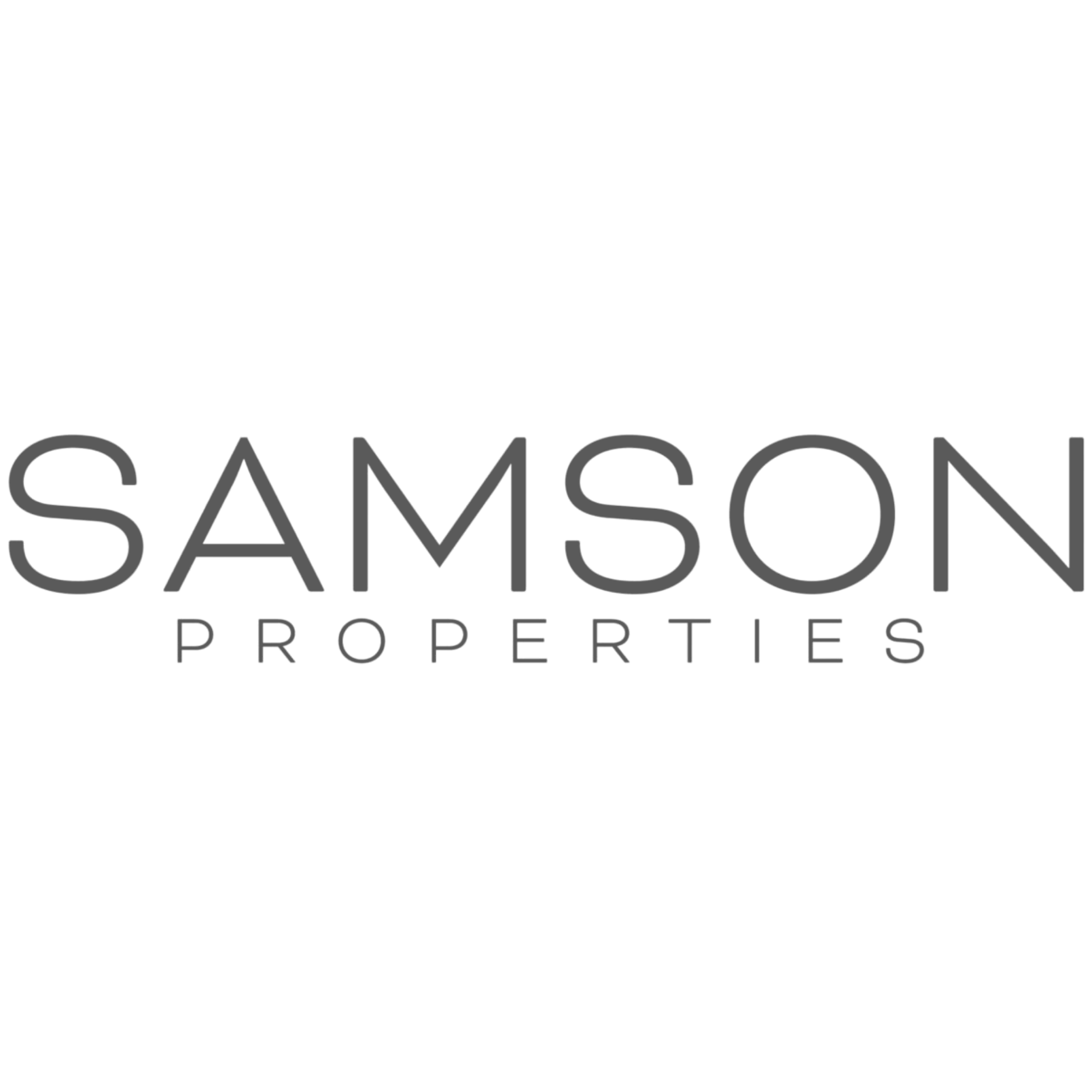 Samson Properties logo with a house outline above the company name