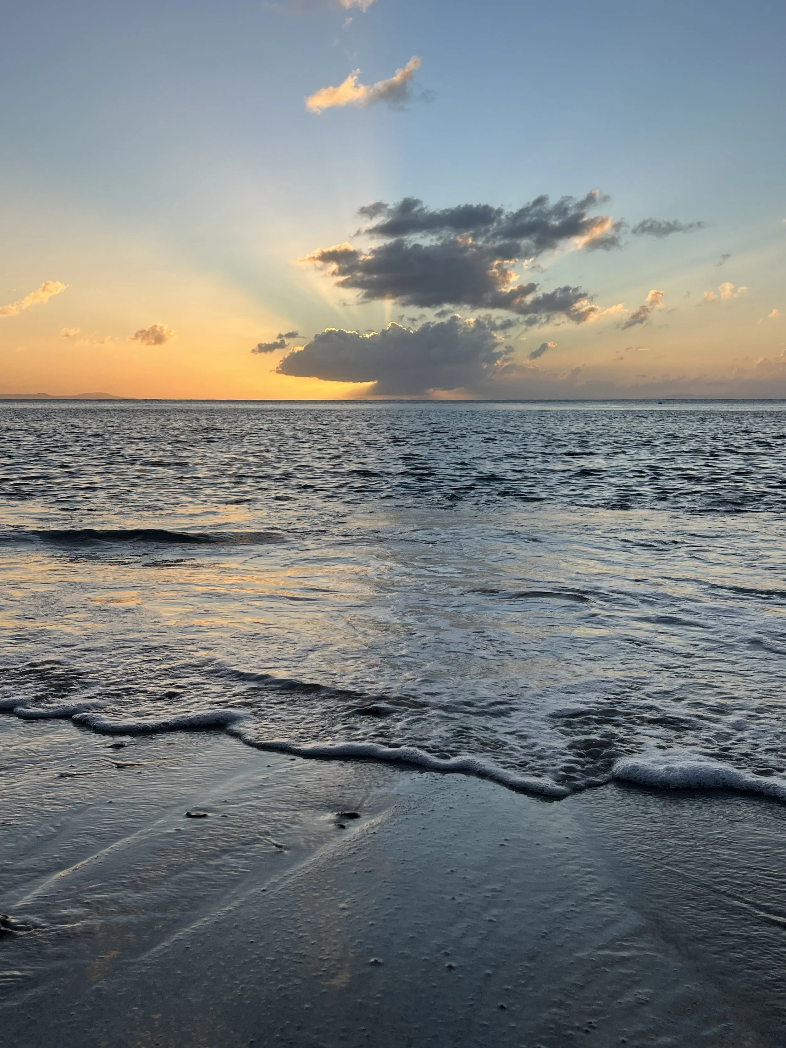 Peaceful beach sunset in Culebra during a local-guided evening tour