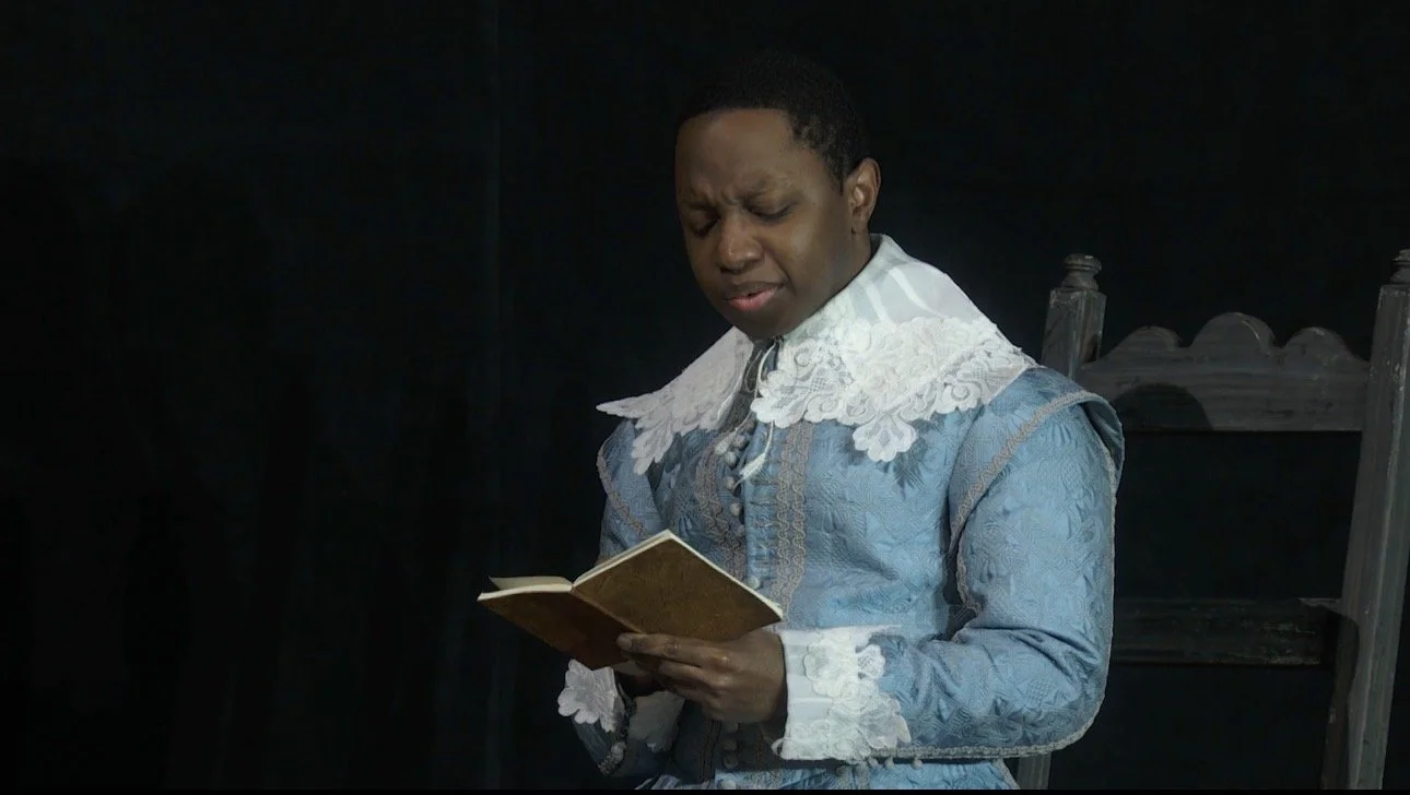 On stage of 'I Puritani'