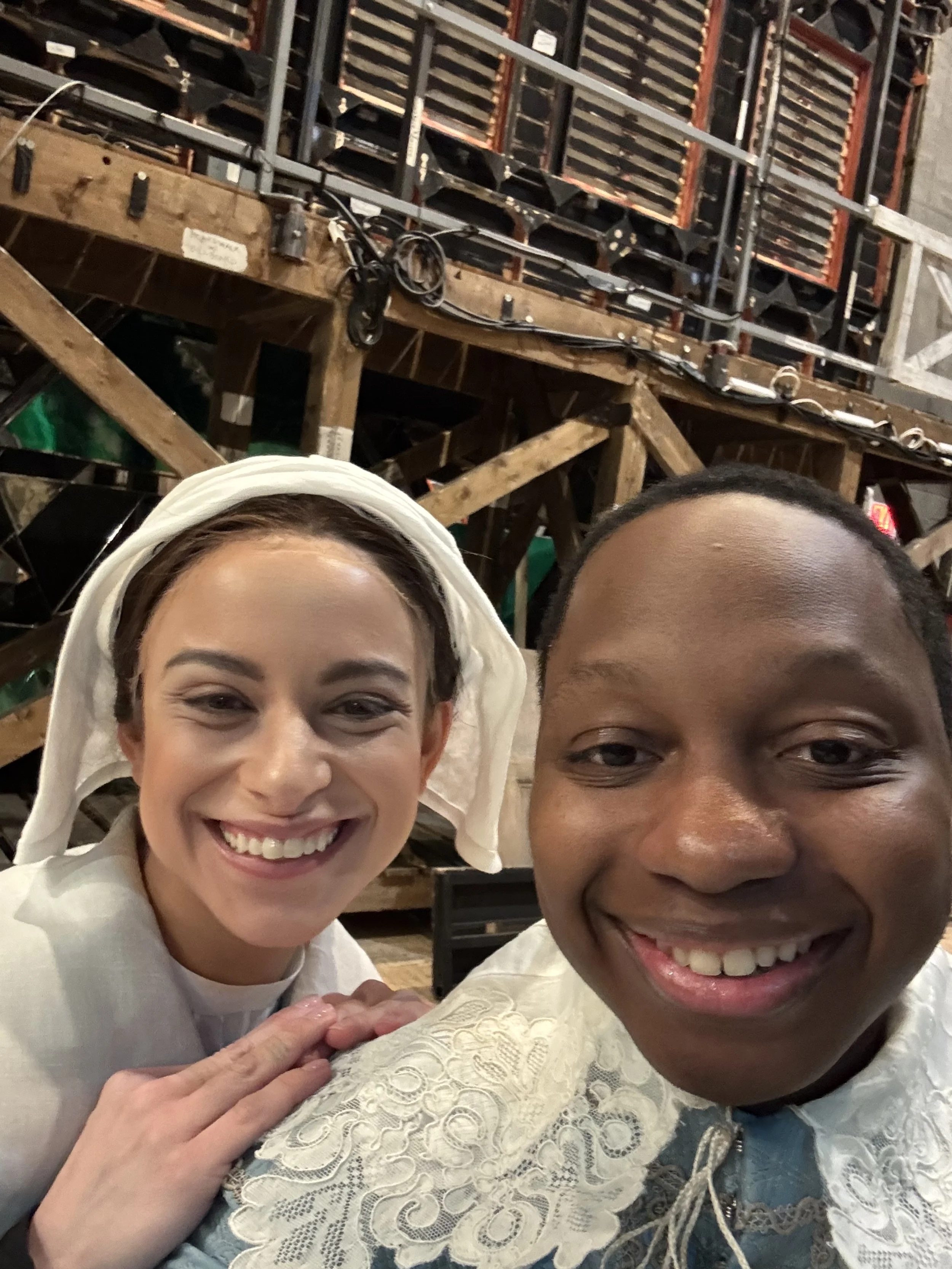 Backstage of 'I Puritani'