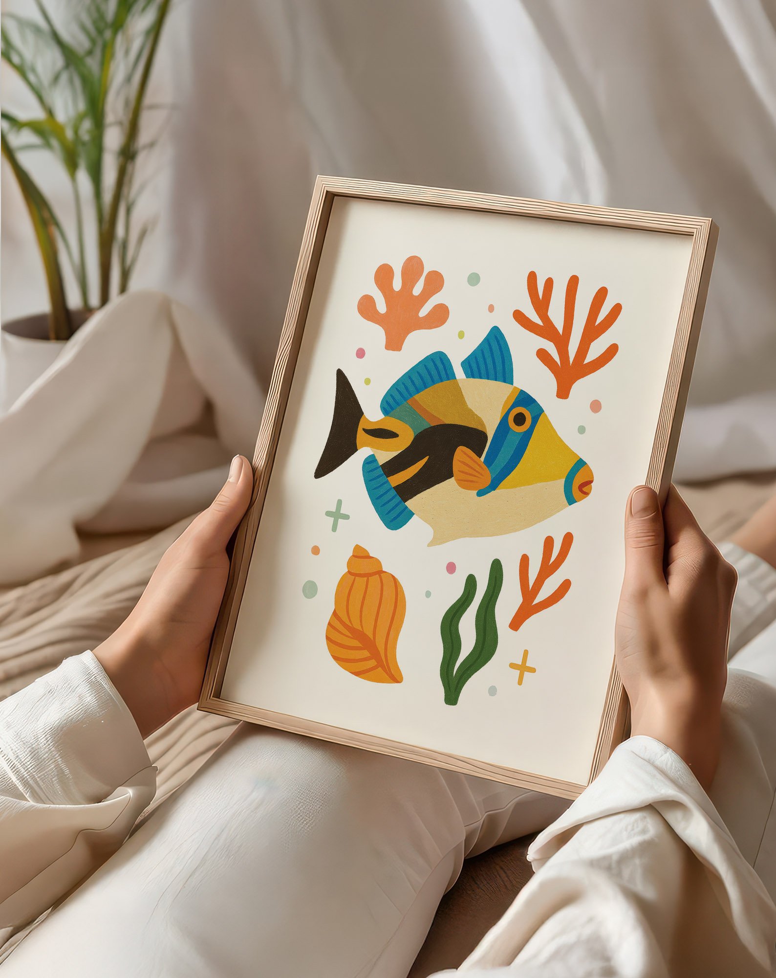 27 - Humuhumu  - Mockup O - Sitting and Holding Frame .jpg