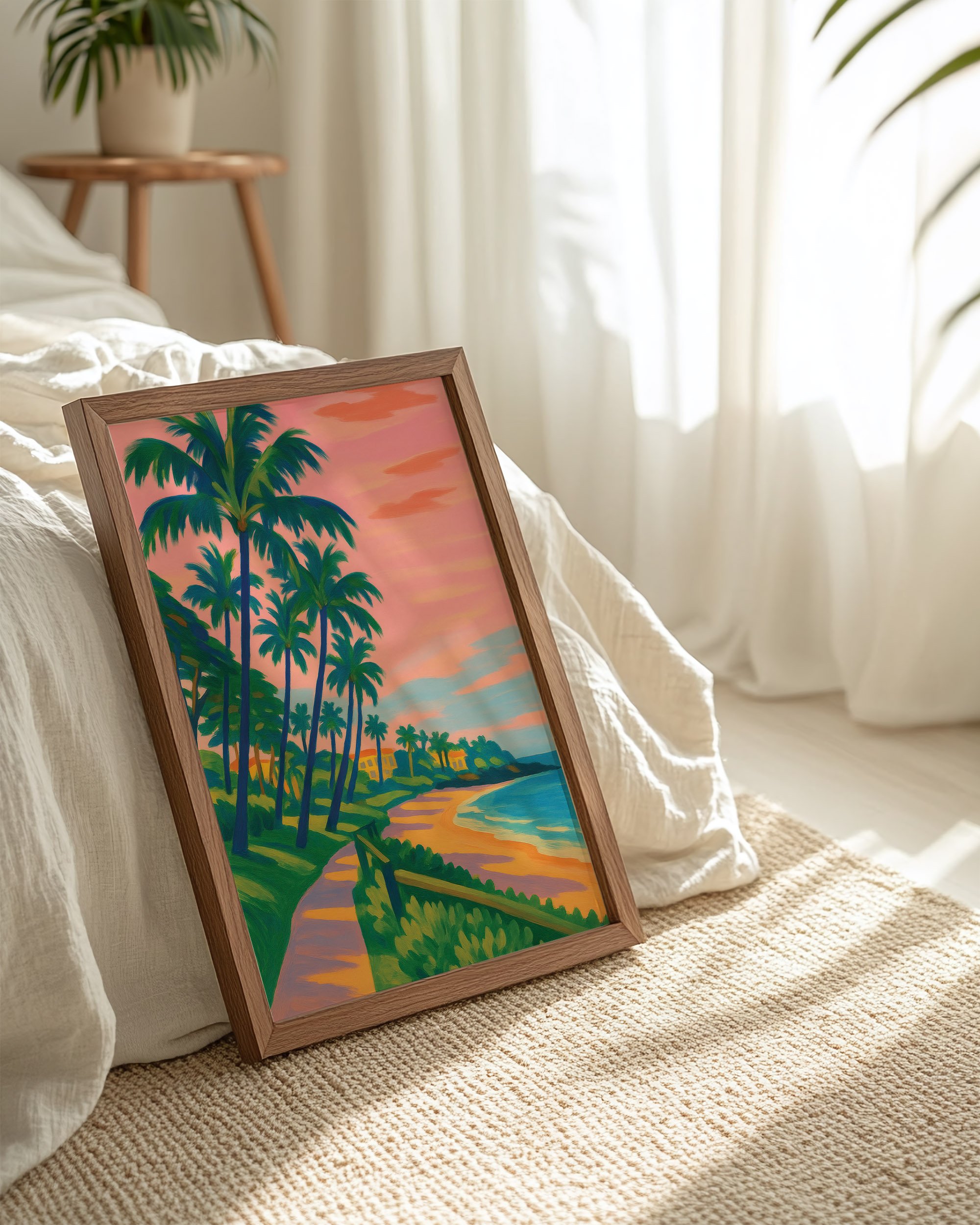 38 - Wailea Beach Path  - Mockup H - Frame Bed.jpg