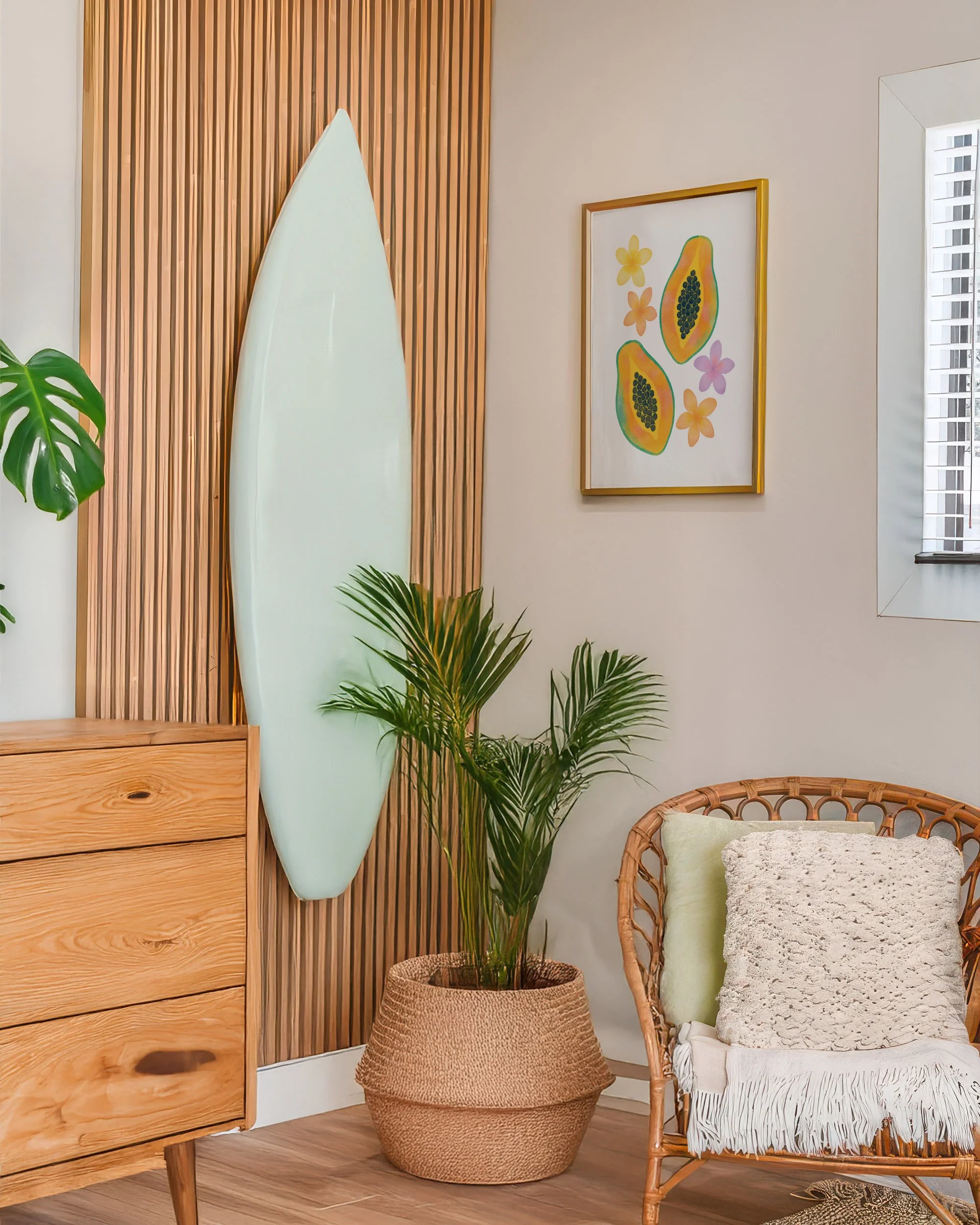 43 - Papayas  - Mockup N - Beach Room Surfboard.jpg