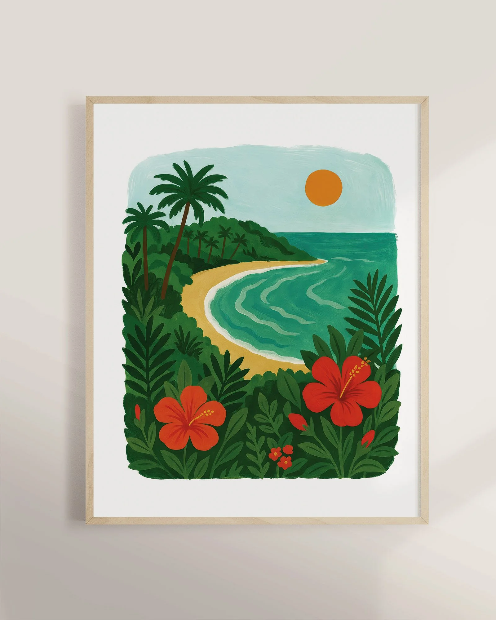 35 - Beach Hibiscus  - Mockup C - Framed.jpg