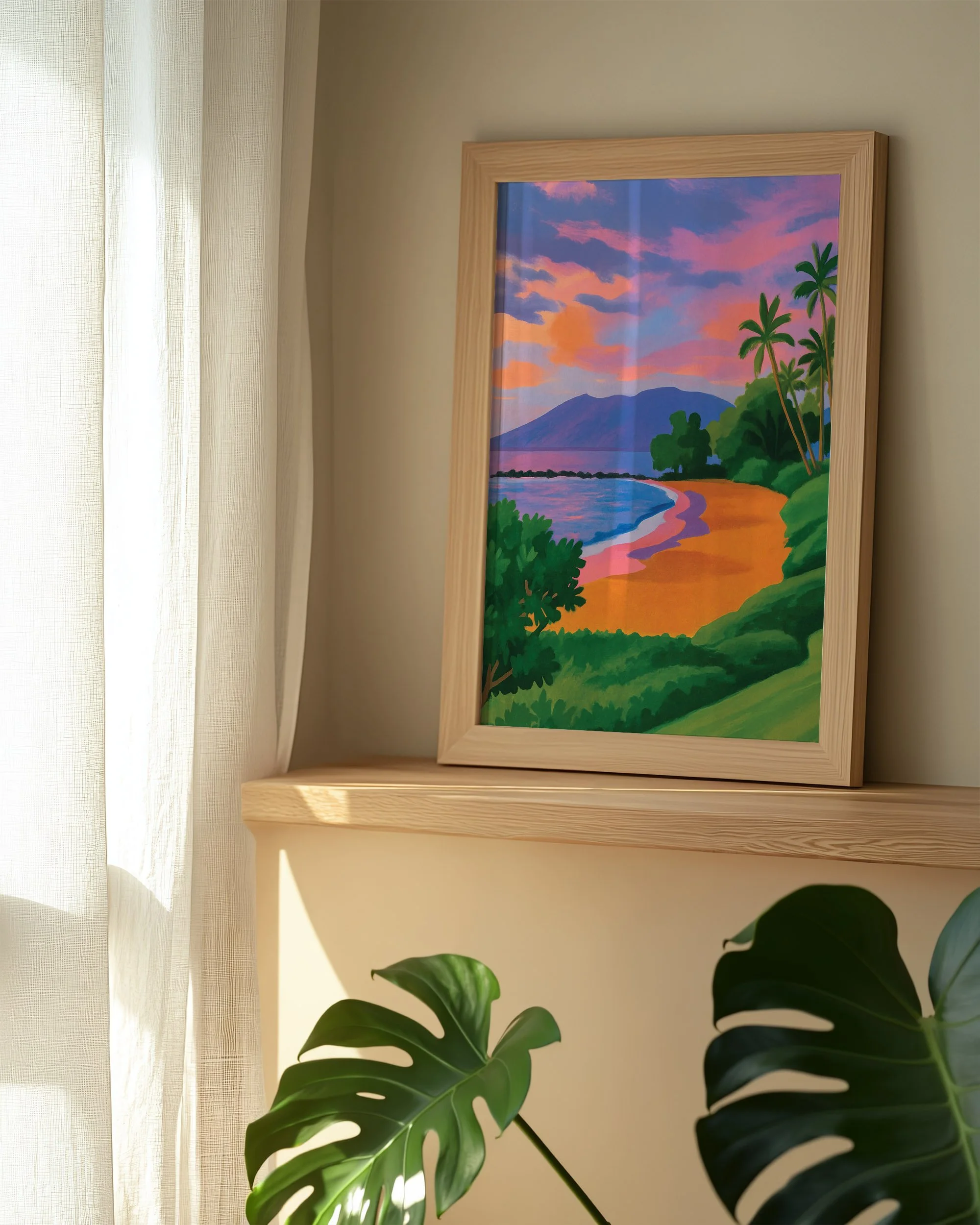 10 - Ulua Sunset - Mockup L - Frame Monsterra.jpg