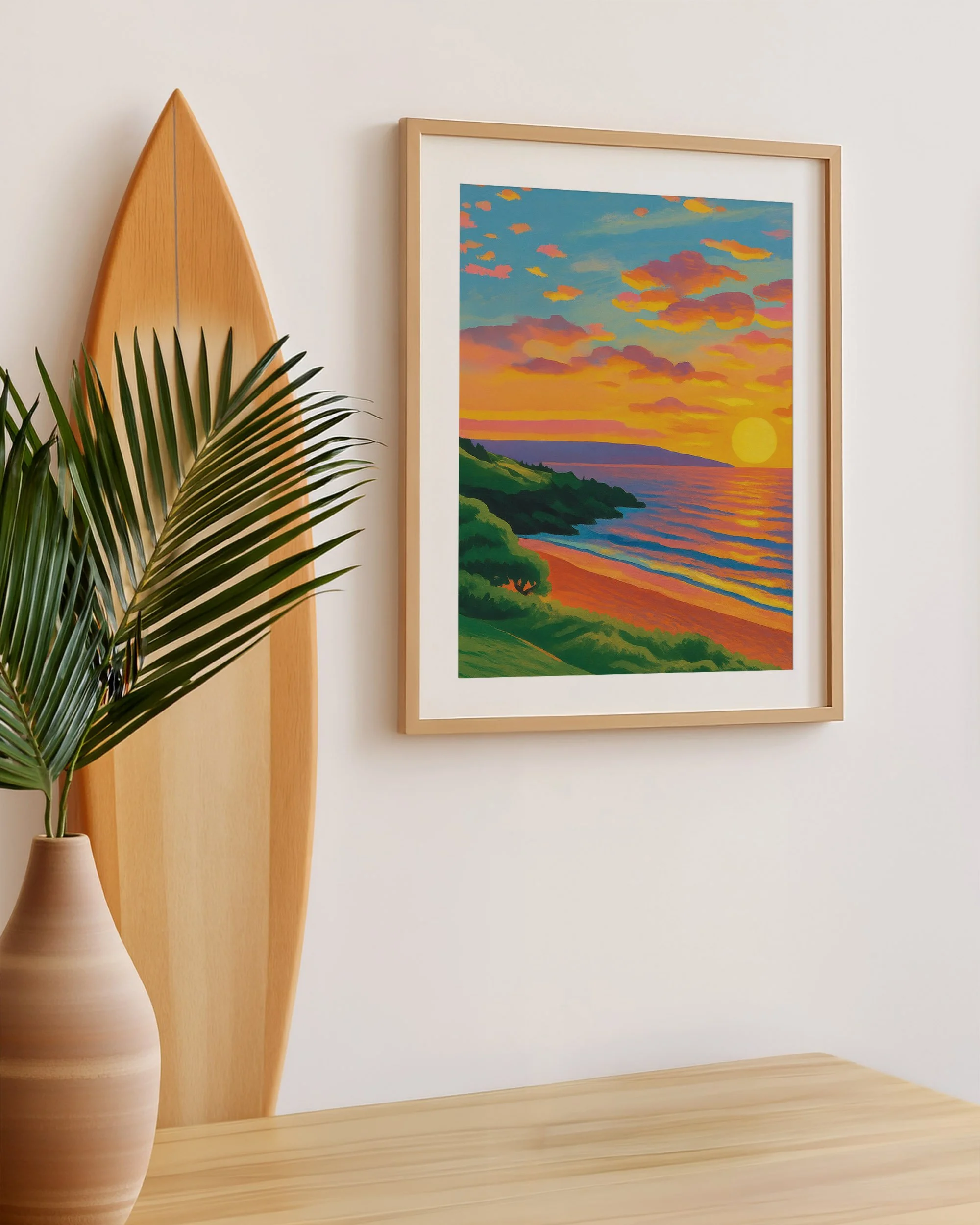 29 - South Maui Sunset  - Mockup M - Surfboard.jpg