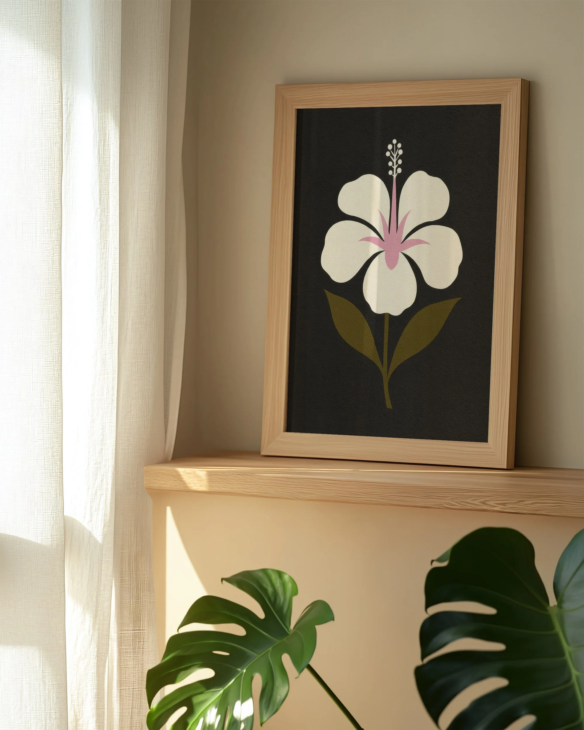 9 - White Hibiscus - Mockup L - Frame Monsterra.jpg
