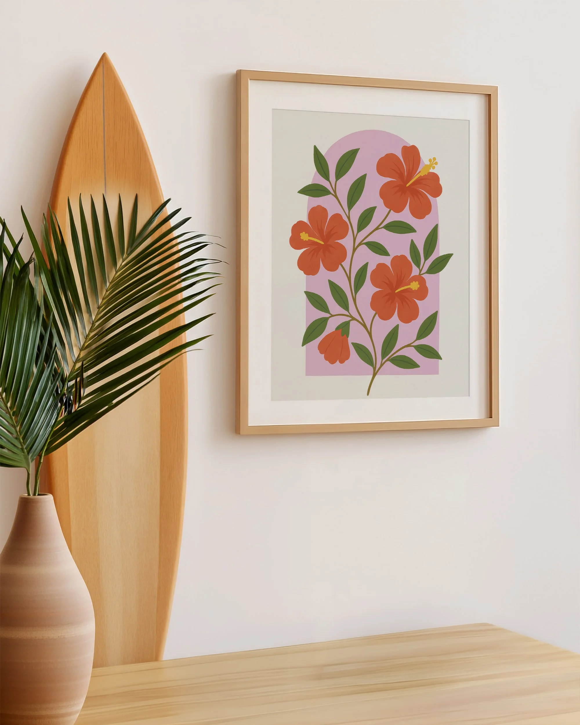 24 - Hibiscus Plant  - Mockup M - Surfboard.jpg