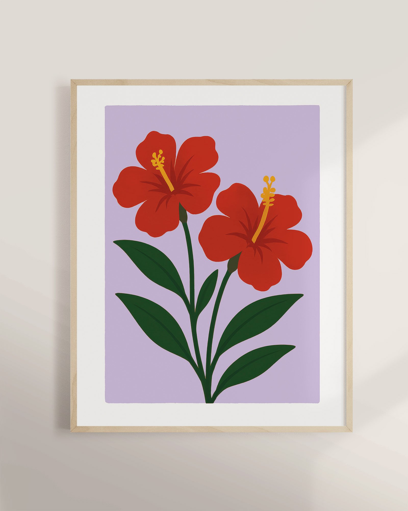 40 - Red Hibicus Pair  - Mockup C - Framed.jpg