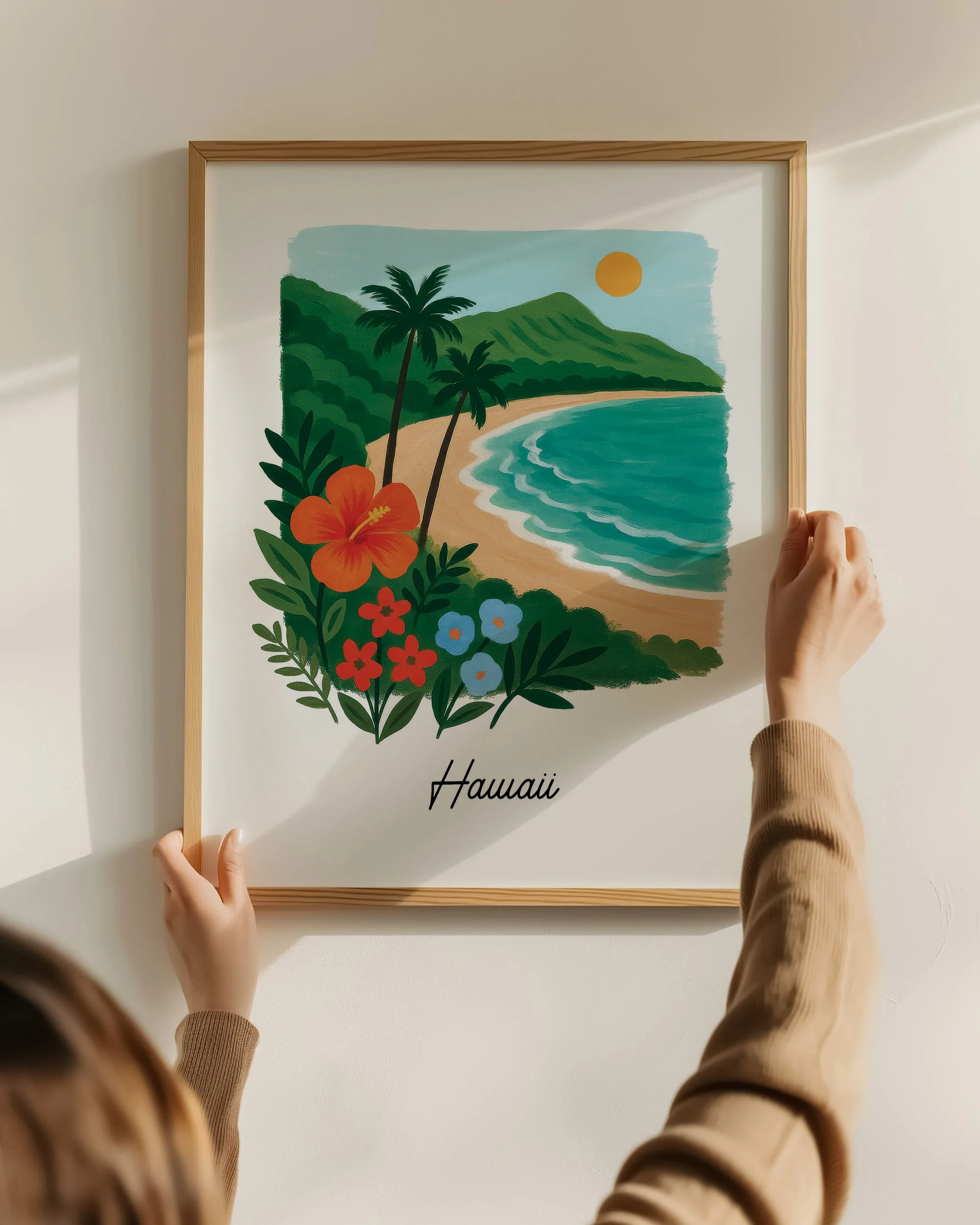 22 - Beach Botanicals  - Mockup F - Holding Frame.jpg