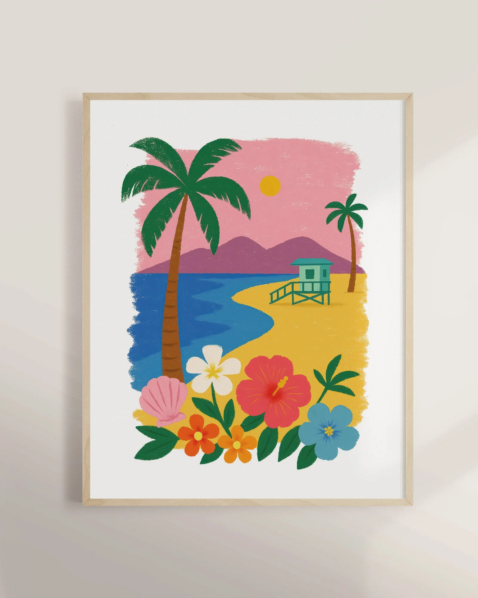 47 - Hawaii Beach  - Mockup C - Framed.jpg