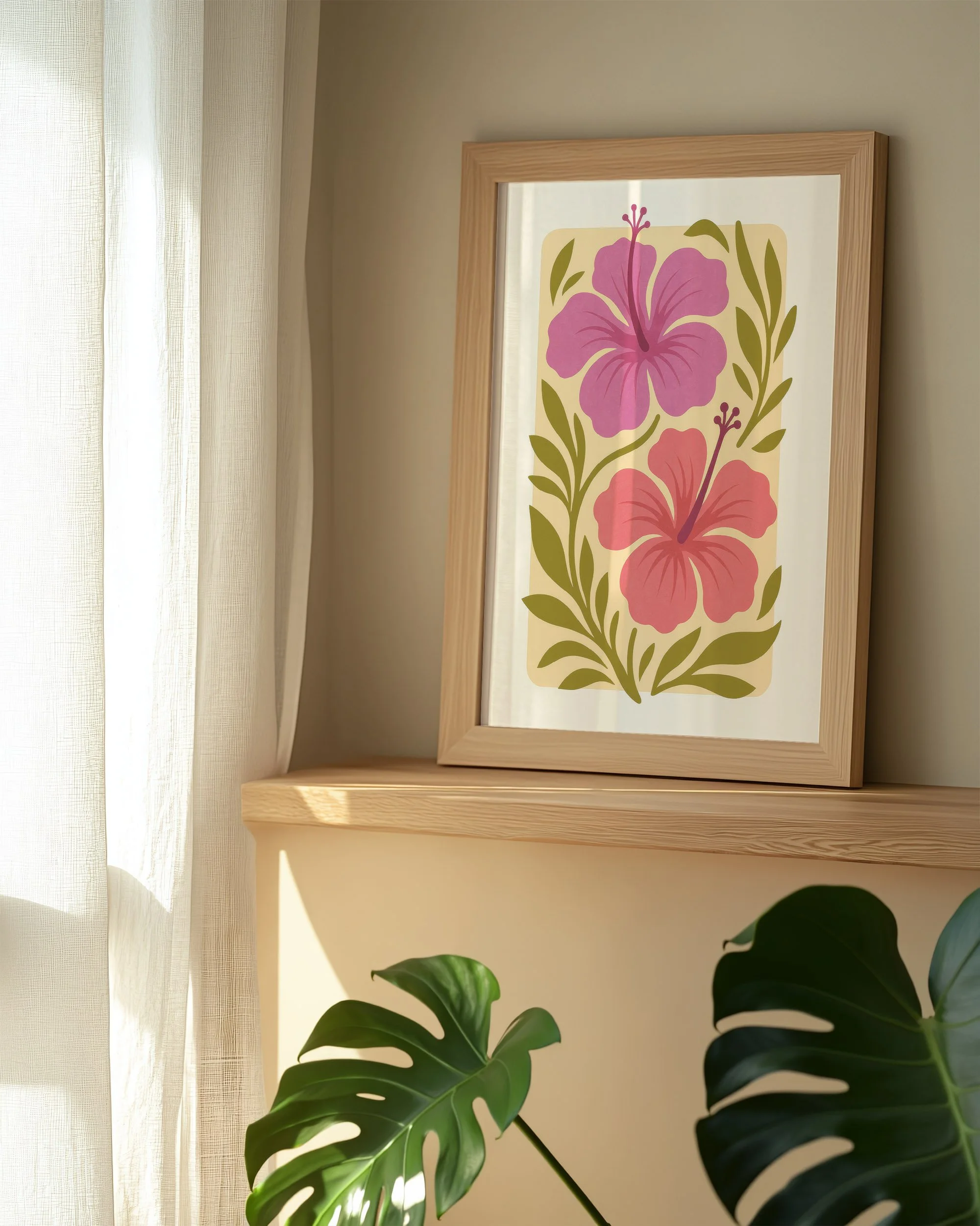 2 - Modern Hibicus - Mockup L - Frame Monsterra.jpg