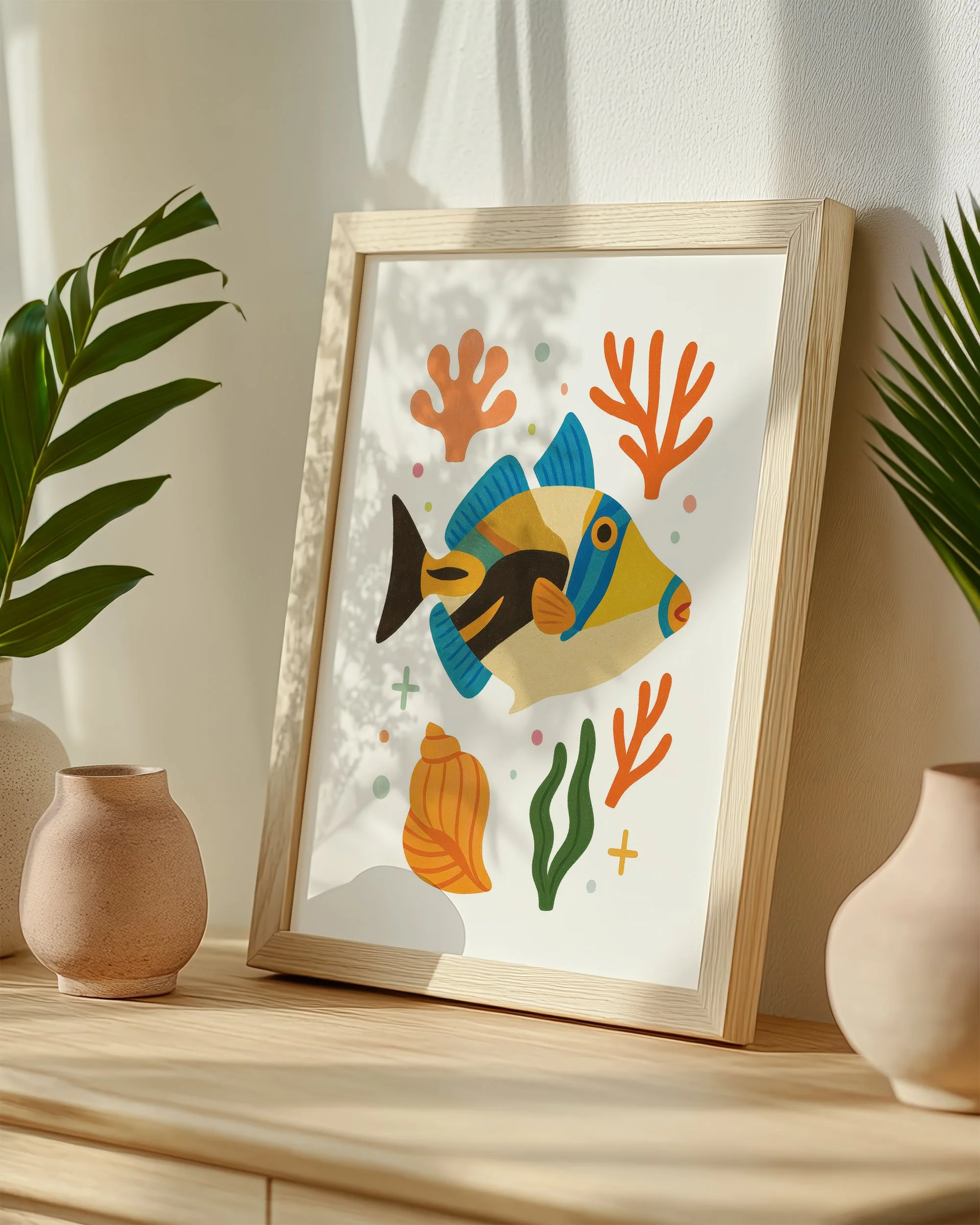 27 - Humuhumu  - Mockup B - Framed - Pottery Scene.jpg