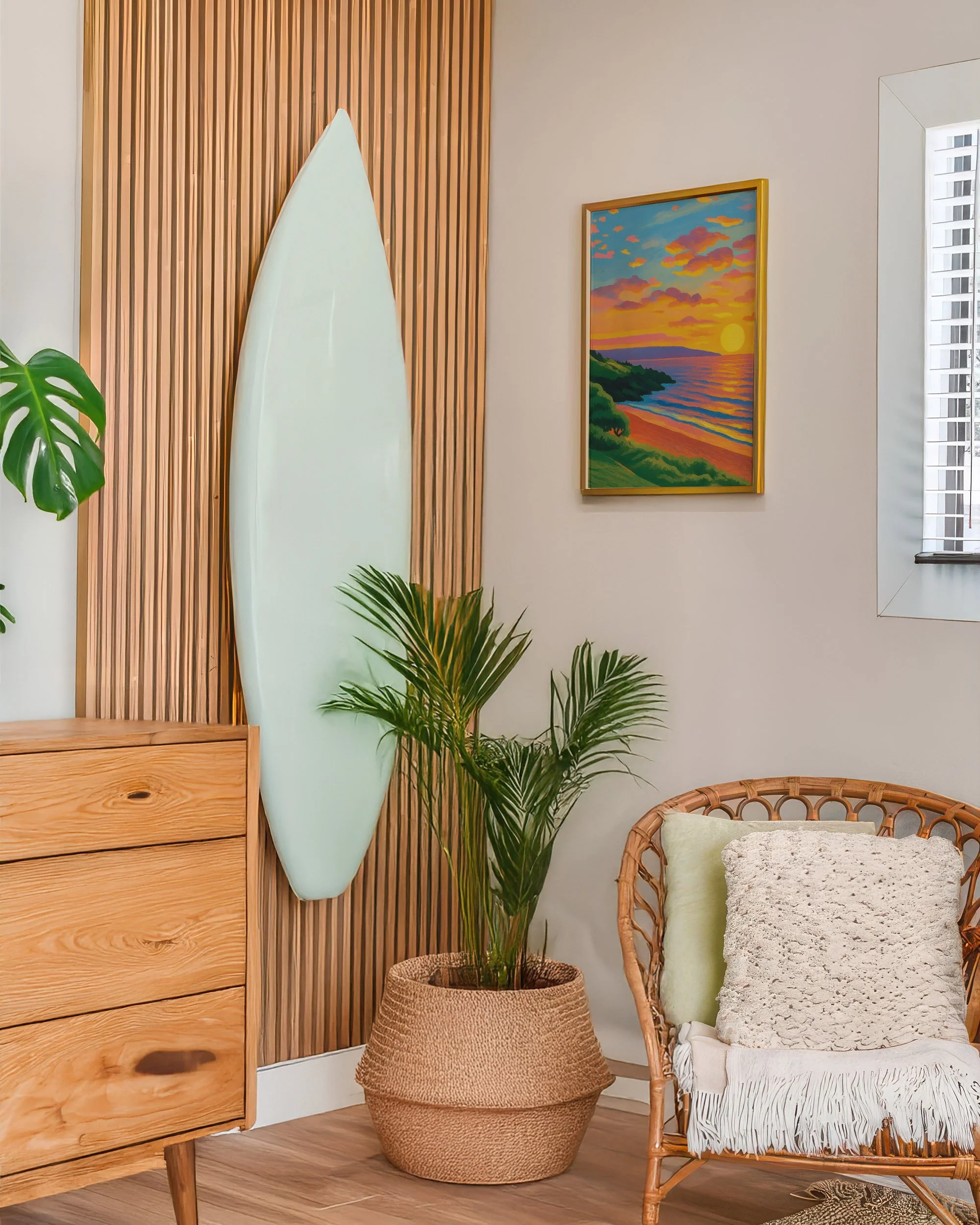 29 - South Maui Sunset  - Mockup N - Beach Room Surfboard.jpg