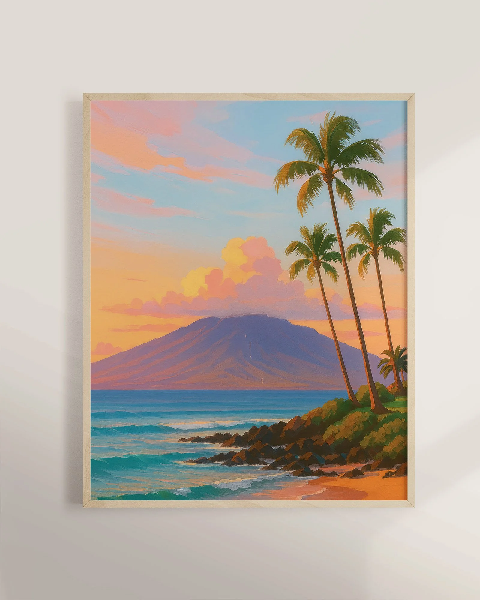 1 - Wailea Sunset - Mockup C - Framed.jpg