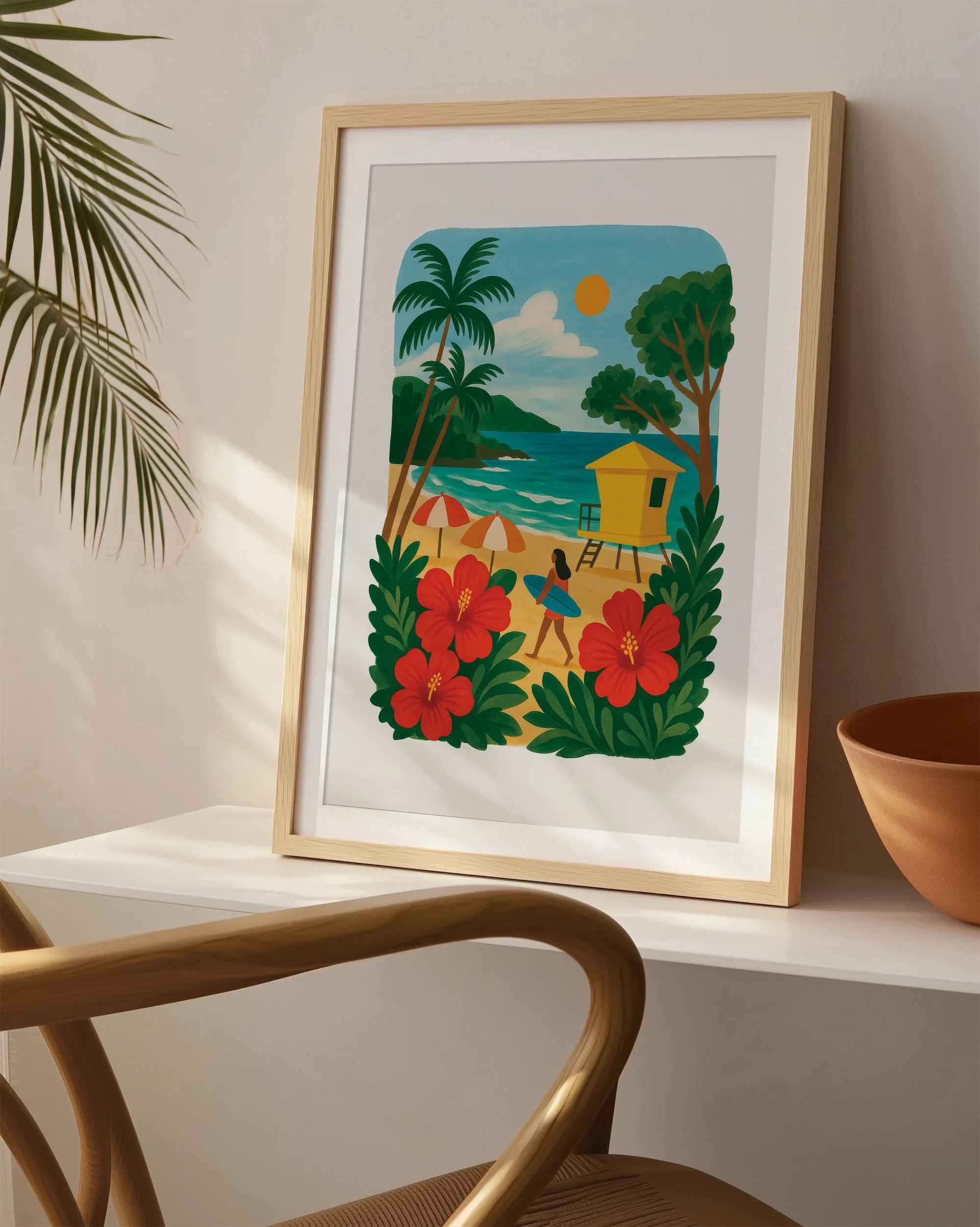 16- Beach with Surfer - Mockup I - Frame Chair.jpg