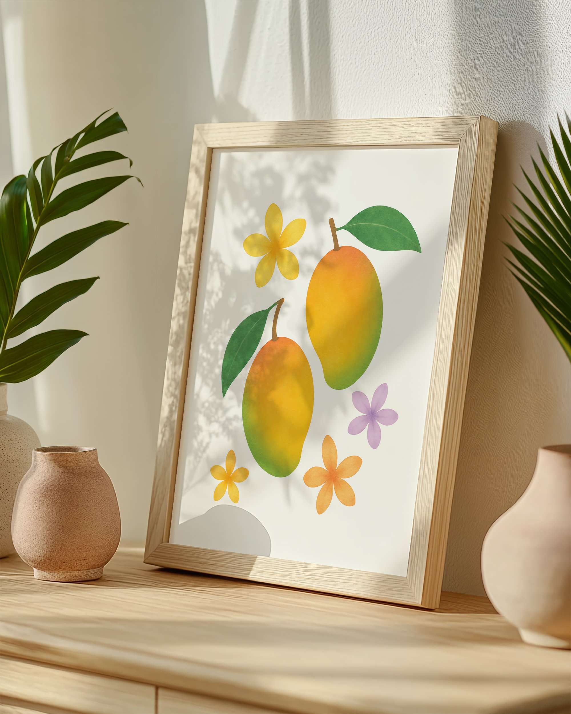 31 - Mangos  - Mockup B - Framed - Pottery Scene.jpg