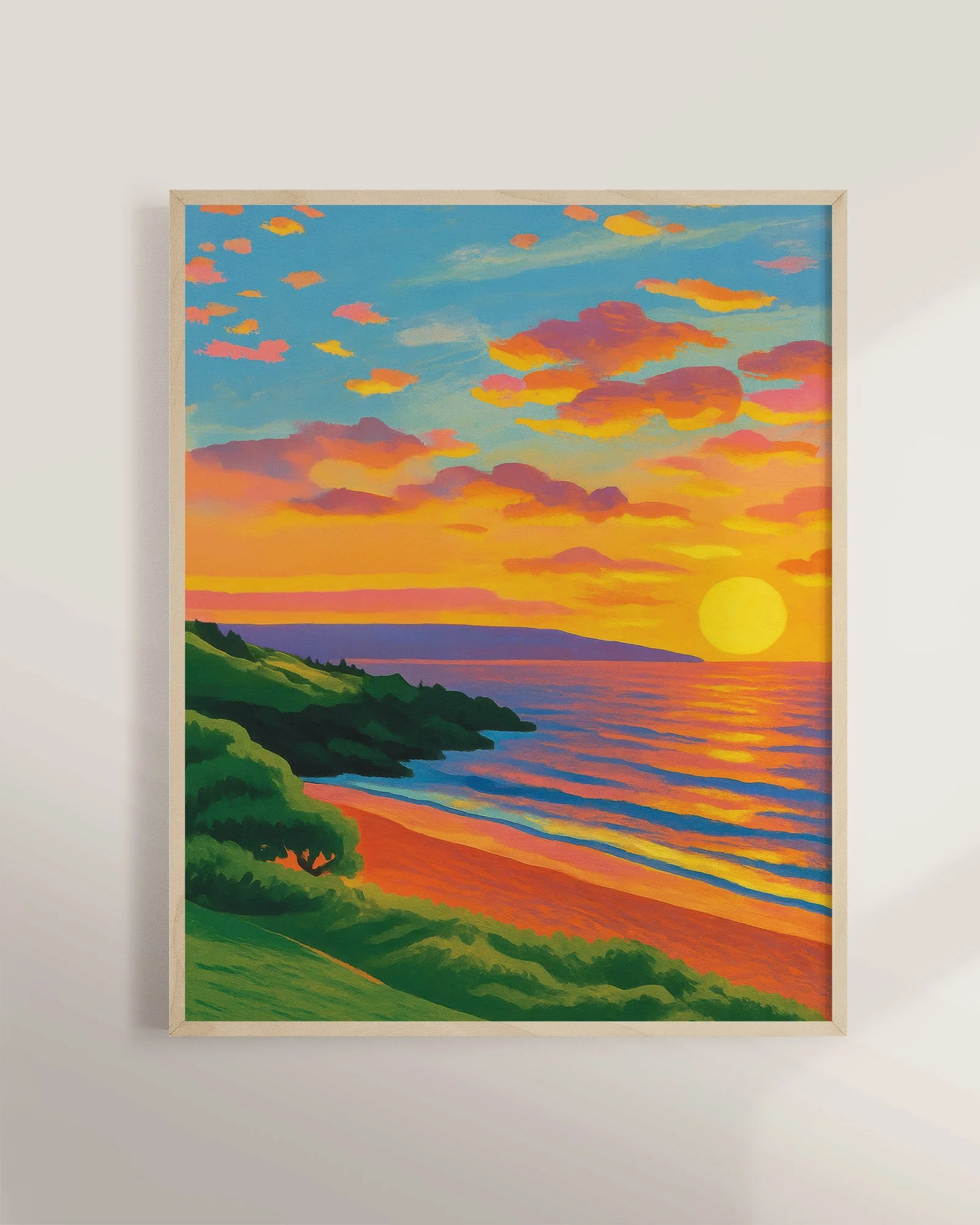 29 - South Maui Sunset  - Mockup C - Framed.jpg