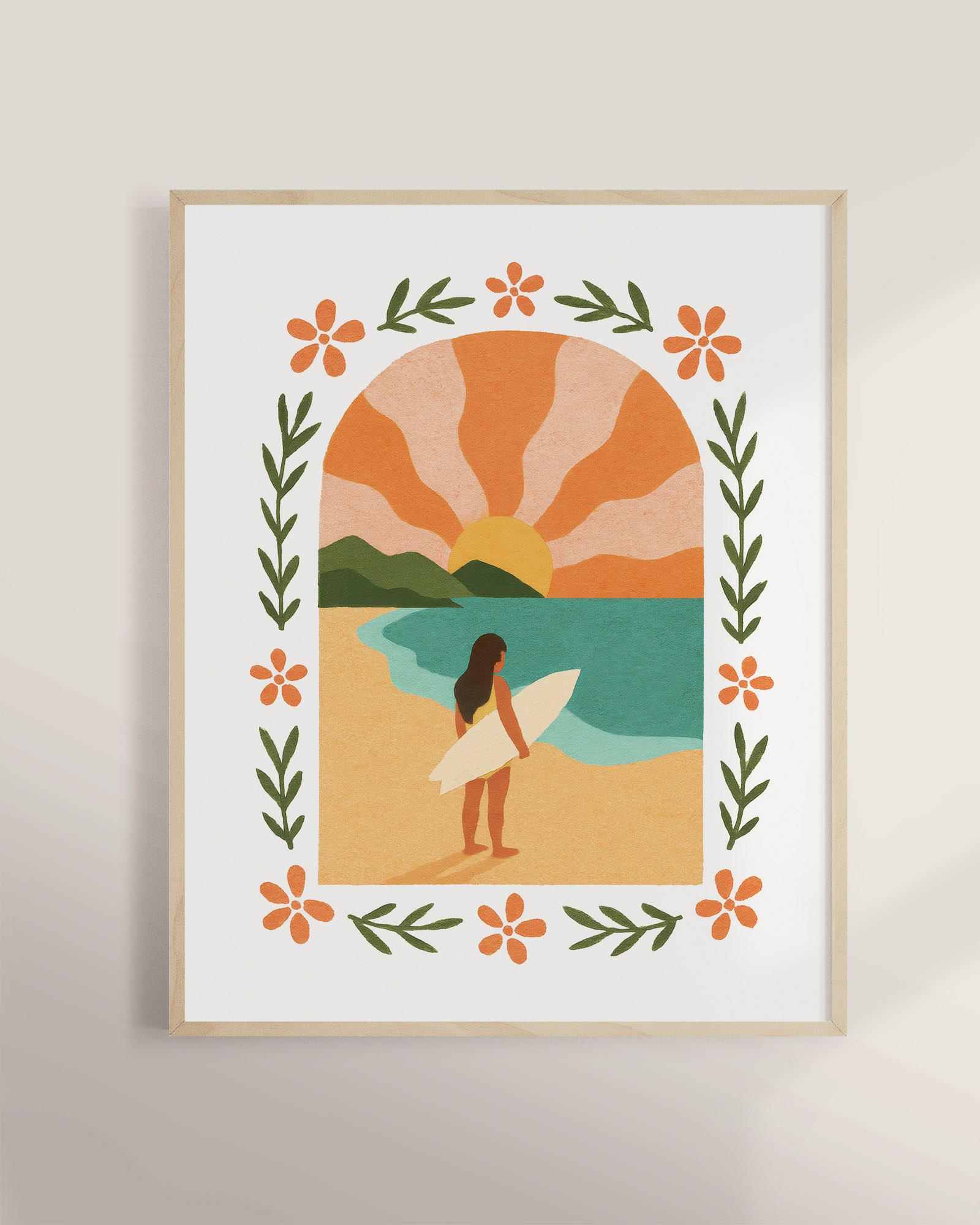 42 - Surfer Girl  - Mockup C - Framed.jpg