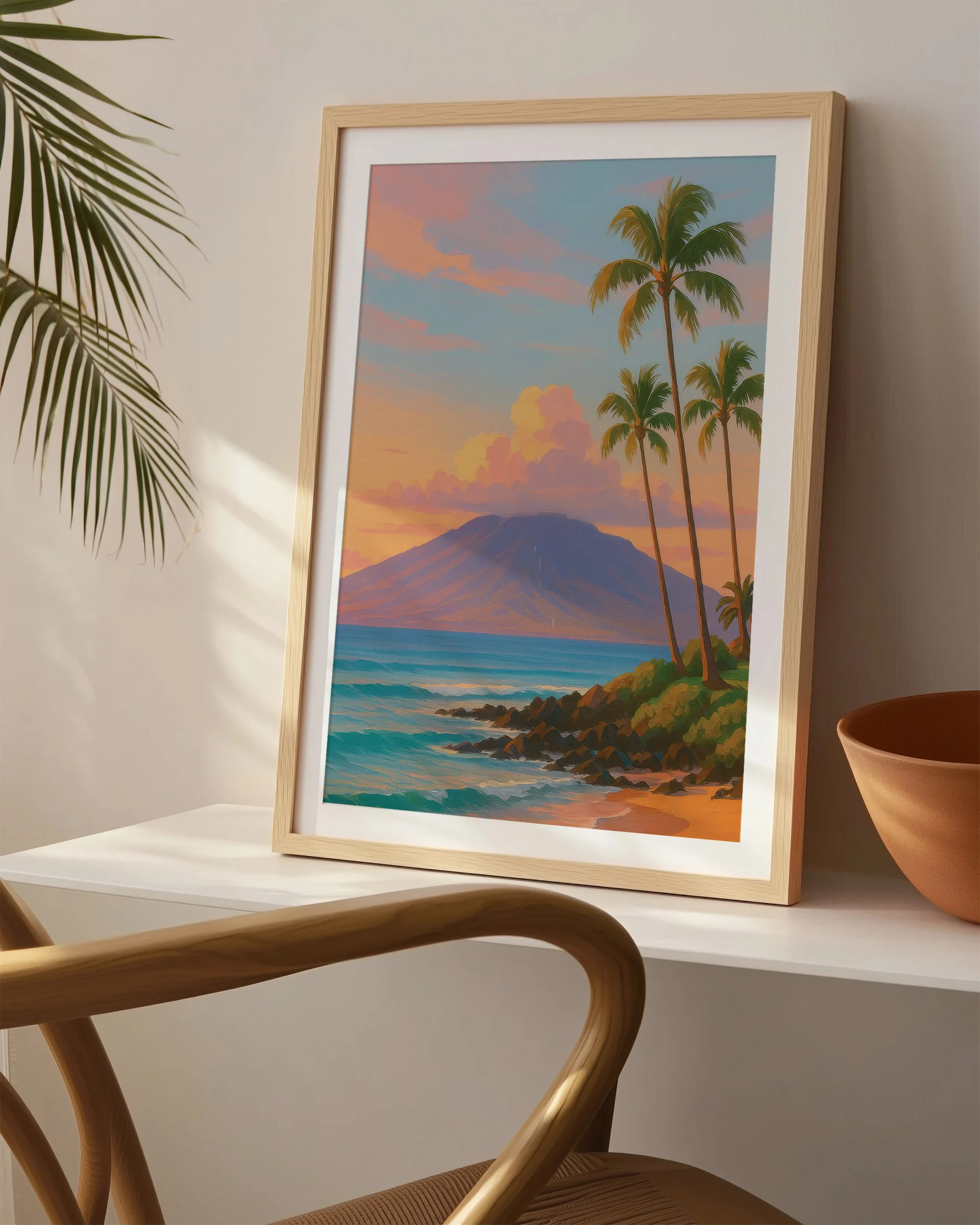 1 - Wailea Sunset - Mockup I - Frame Chair.jpg
