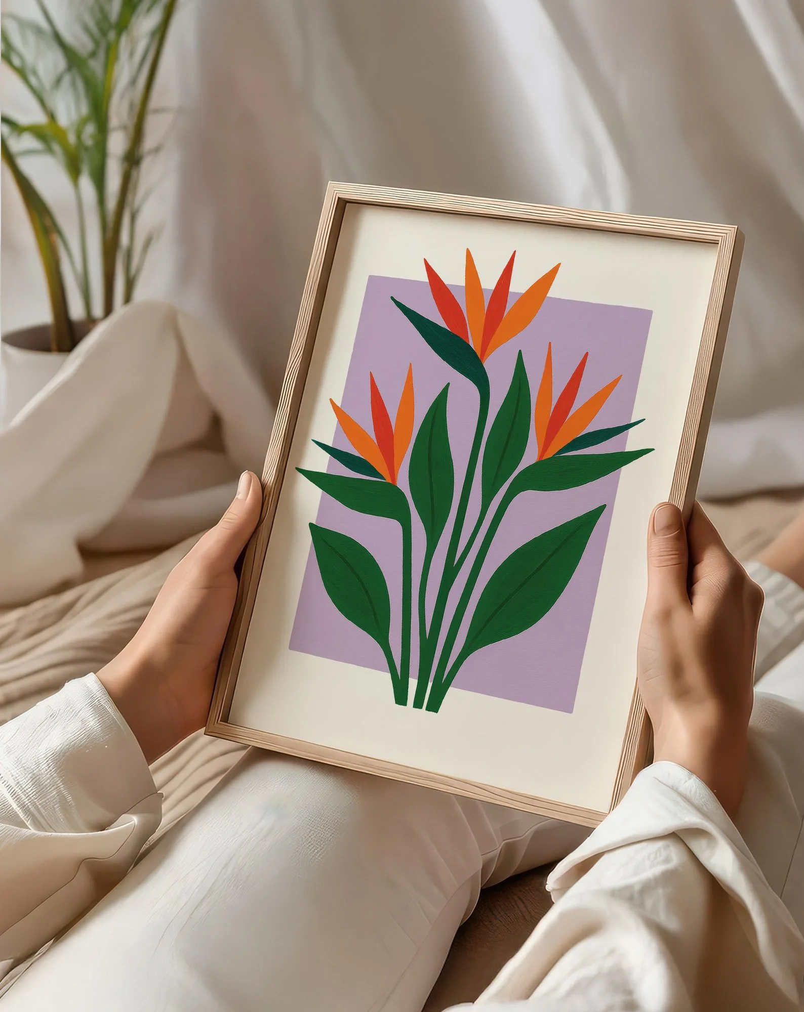 51 - Birds of Paradise - Mockup O - Sitting and Holding Frame .jpg