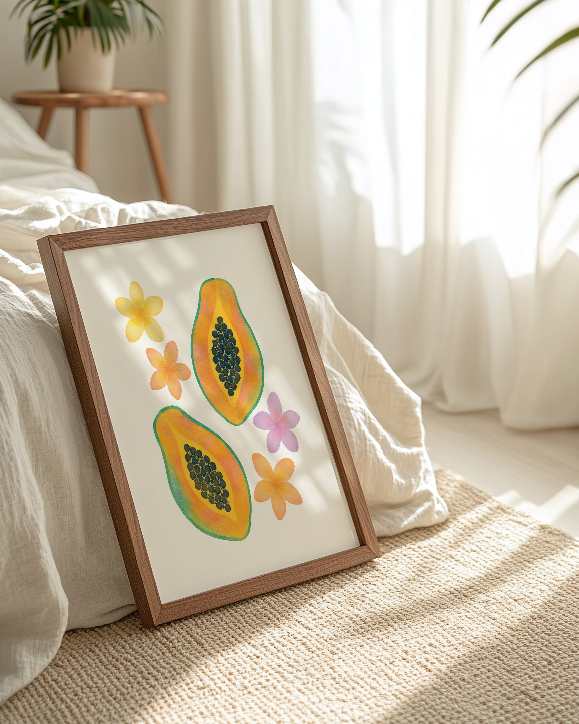 43 - Papayas  - Mockup H - Frame Bed.jpg