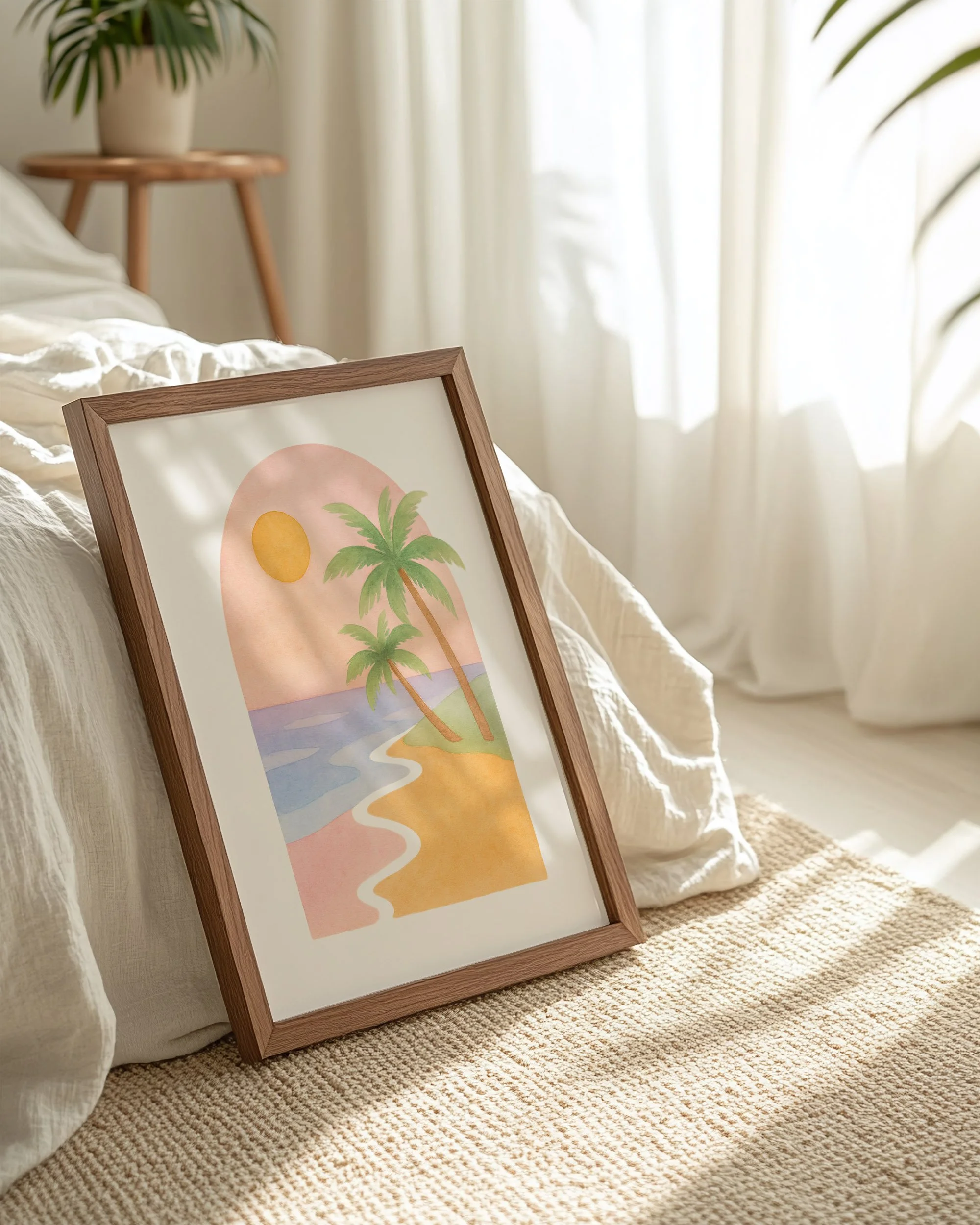 7- Pastelle Paradise - Mockup H - Frame Bed.jpg