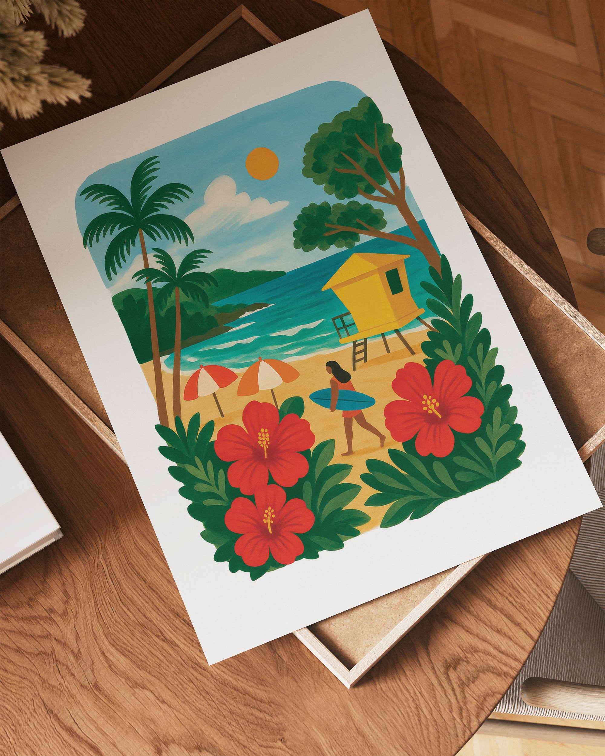 16- Beach with Surfer - Mockup D - Poster.jpg