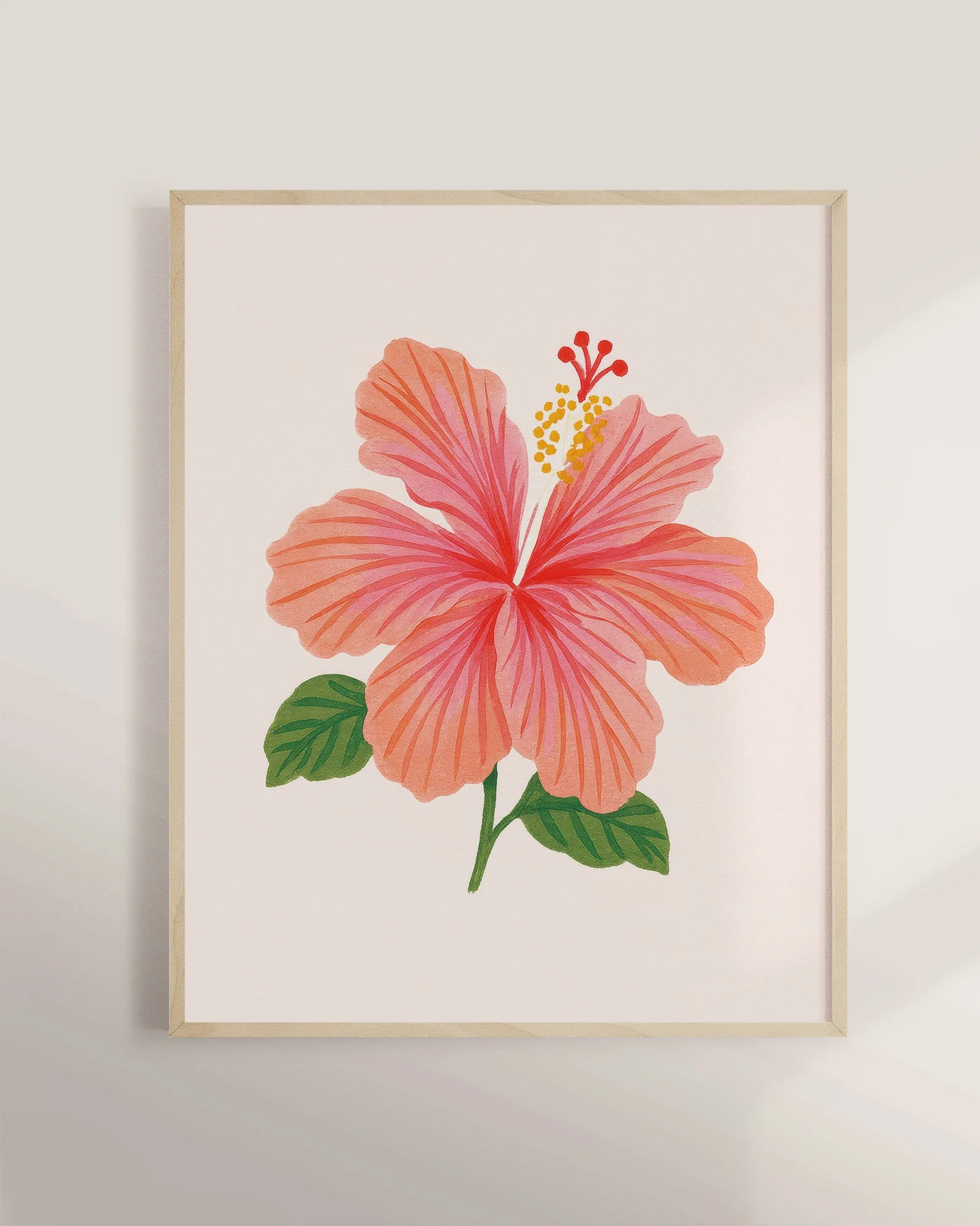 4 - Pink Hibiscus - Mockup C - Framed.jpg