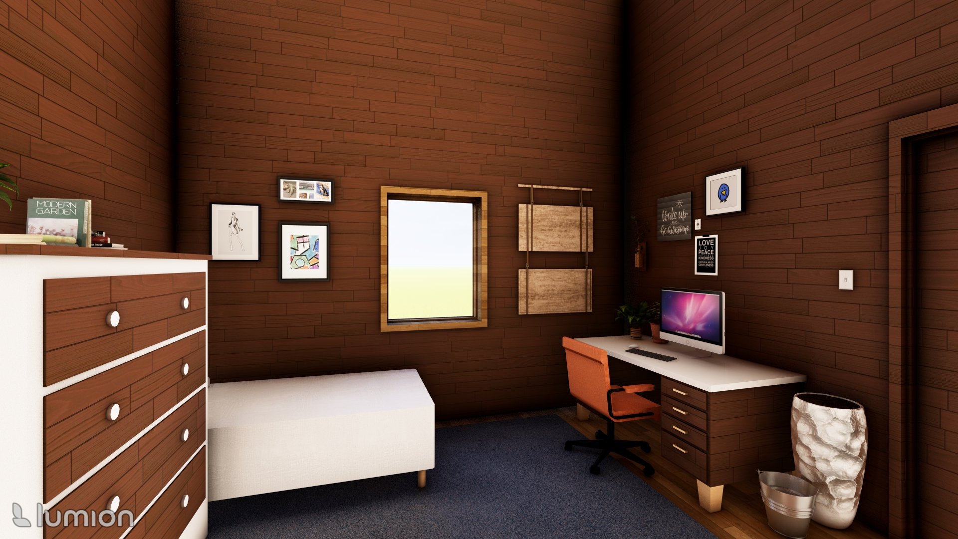 Porter Bedroom 1 rendering, rendered in Lumion