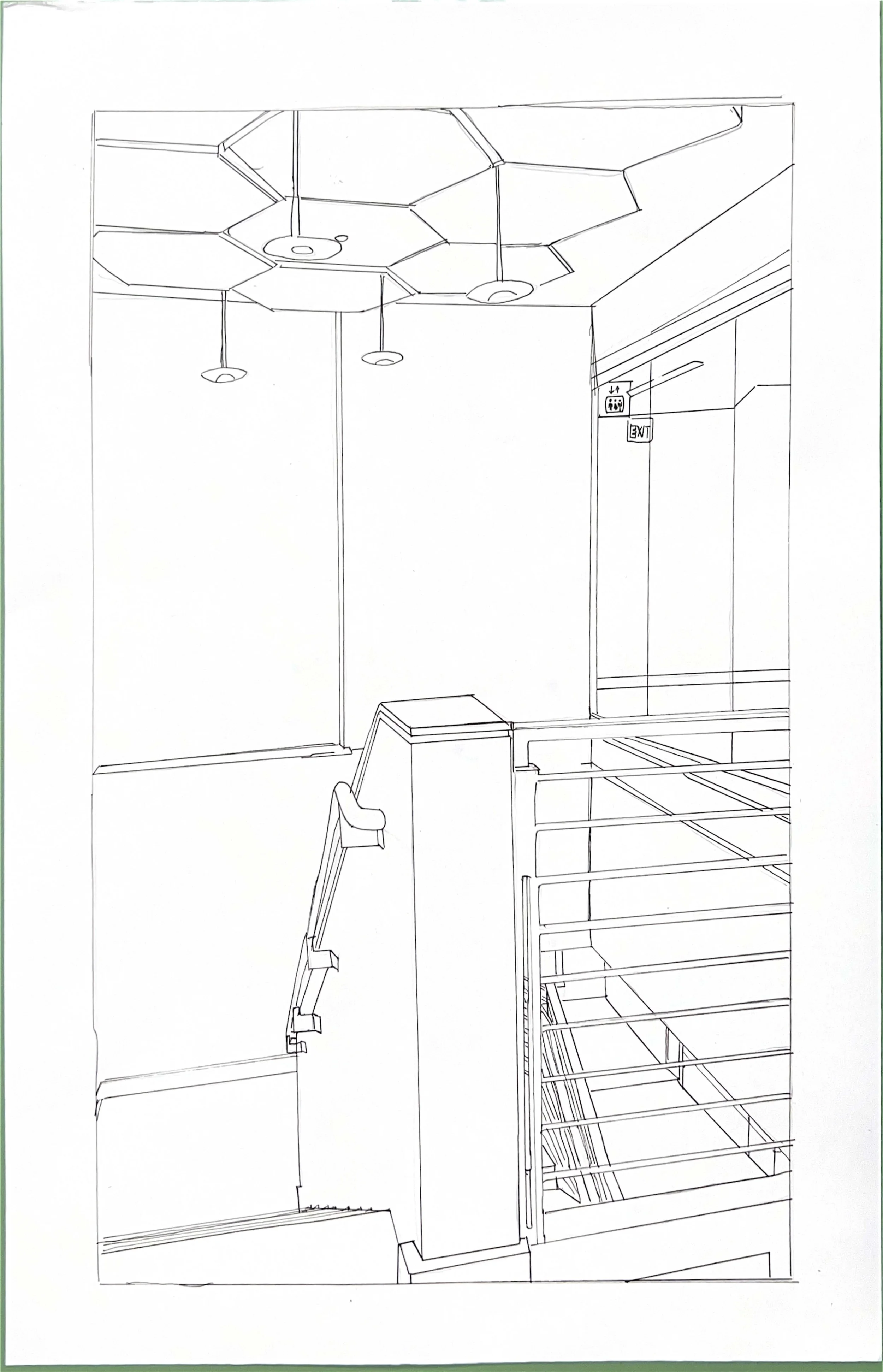 Analyses of a visual experience (Line) 
Hand Drawn. 