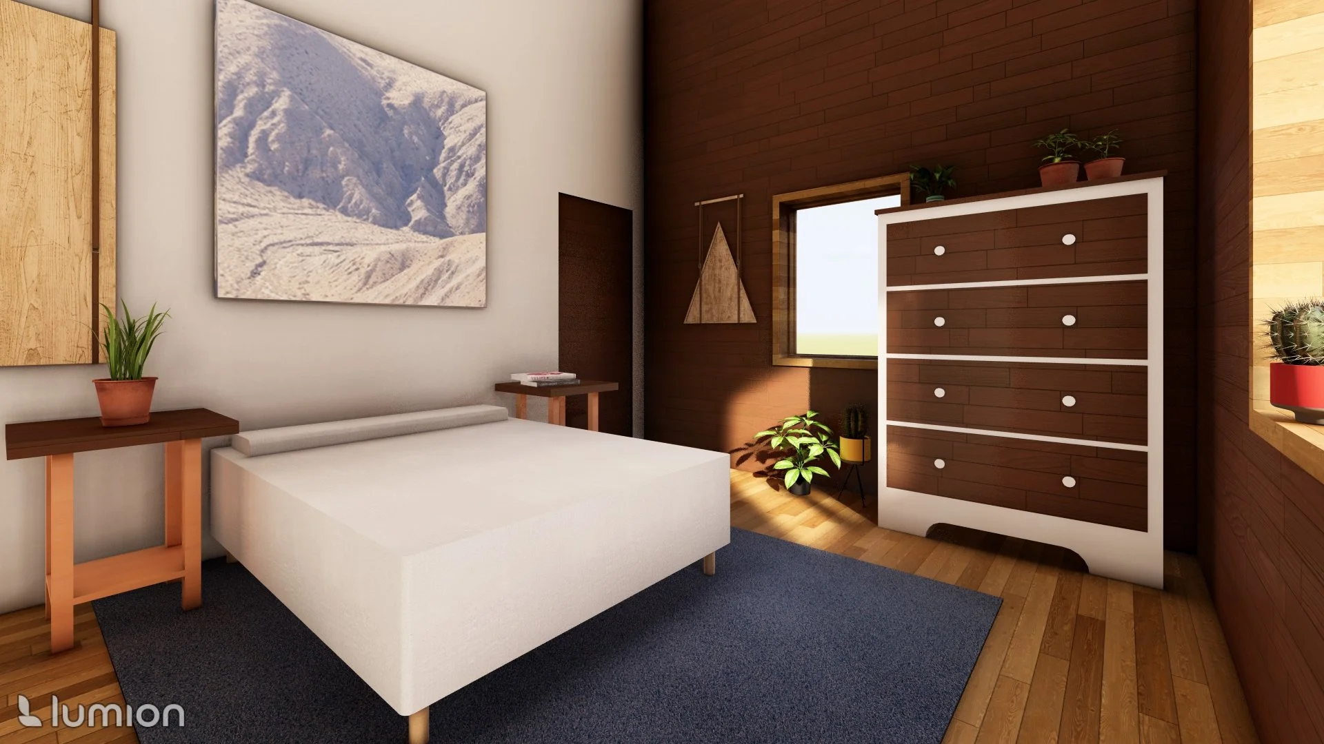 Porter Bedroom 2 Rendering, Rendered in Lumion